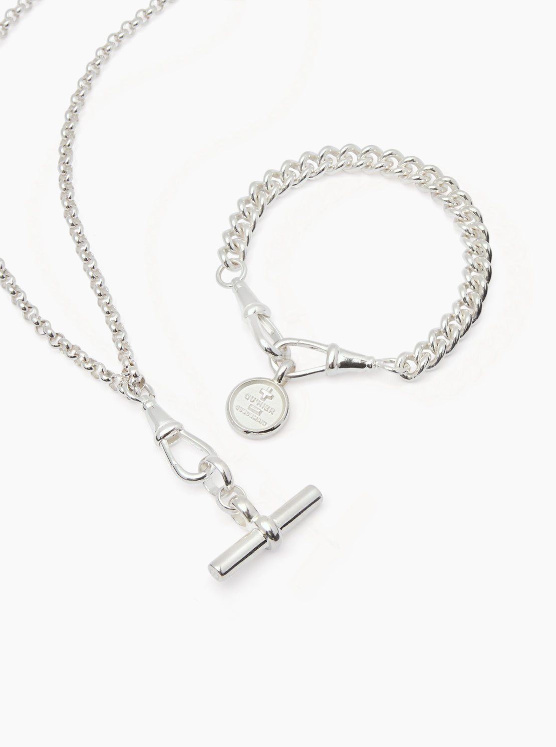 Silver Moi + Toi Mixed Link Necklace Set
