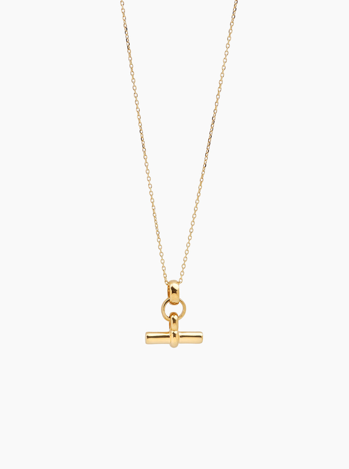 Mini Gold T-Bar On Trace Chain