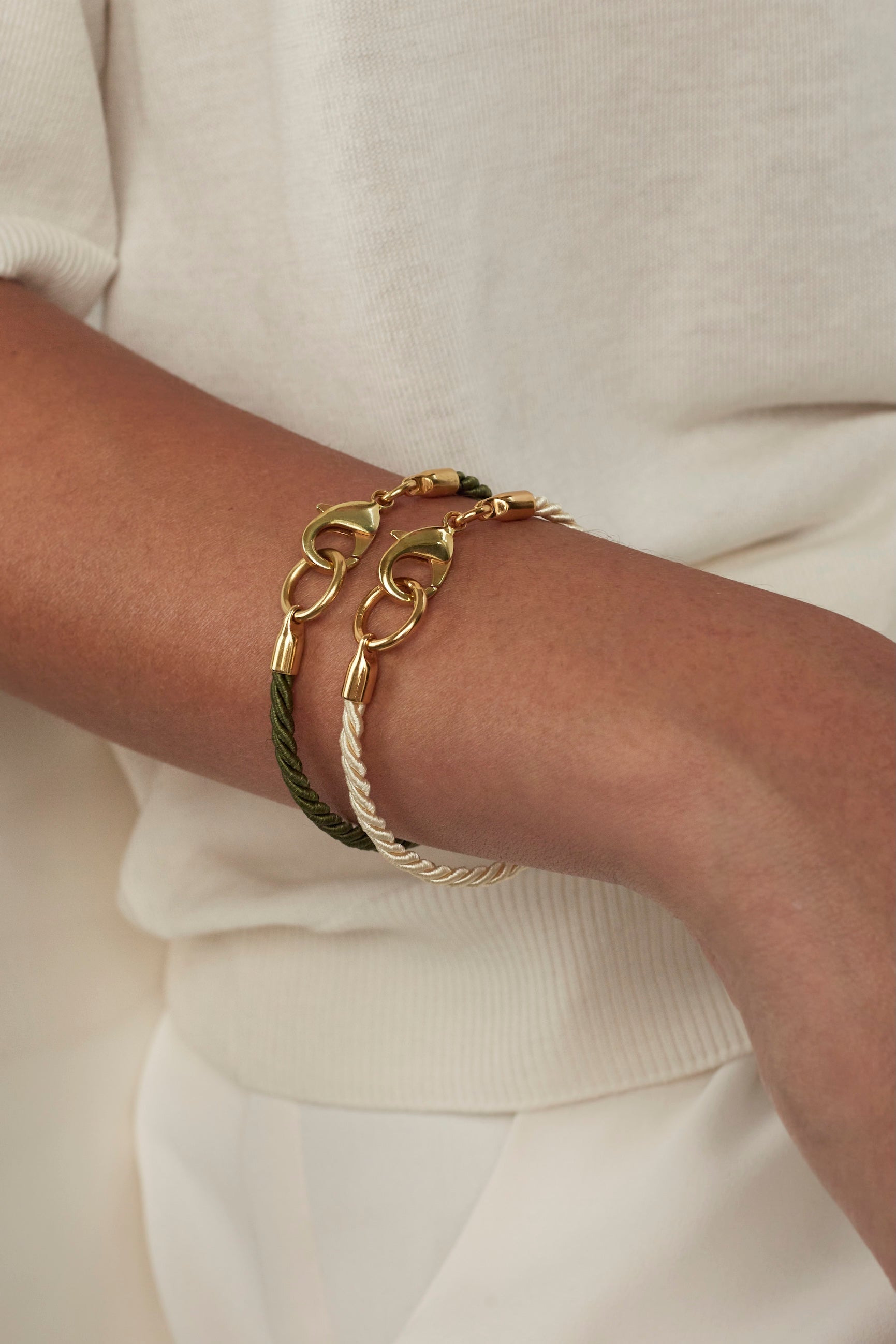 Tilly Sveaas Sage Gold Friendship Bracelet