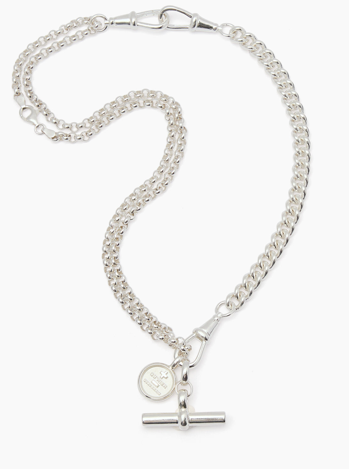 Silver Moi + Toi Mixed Link Necklace Set