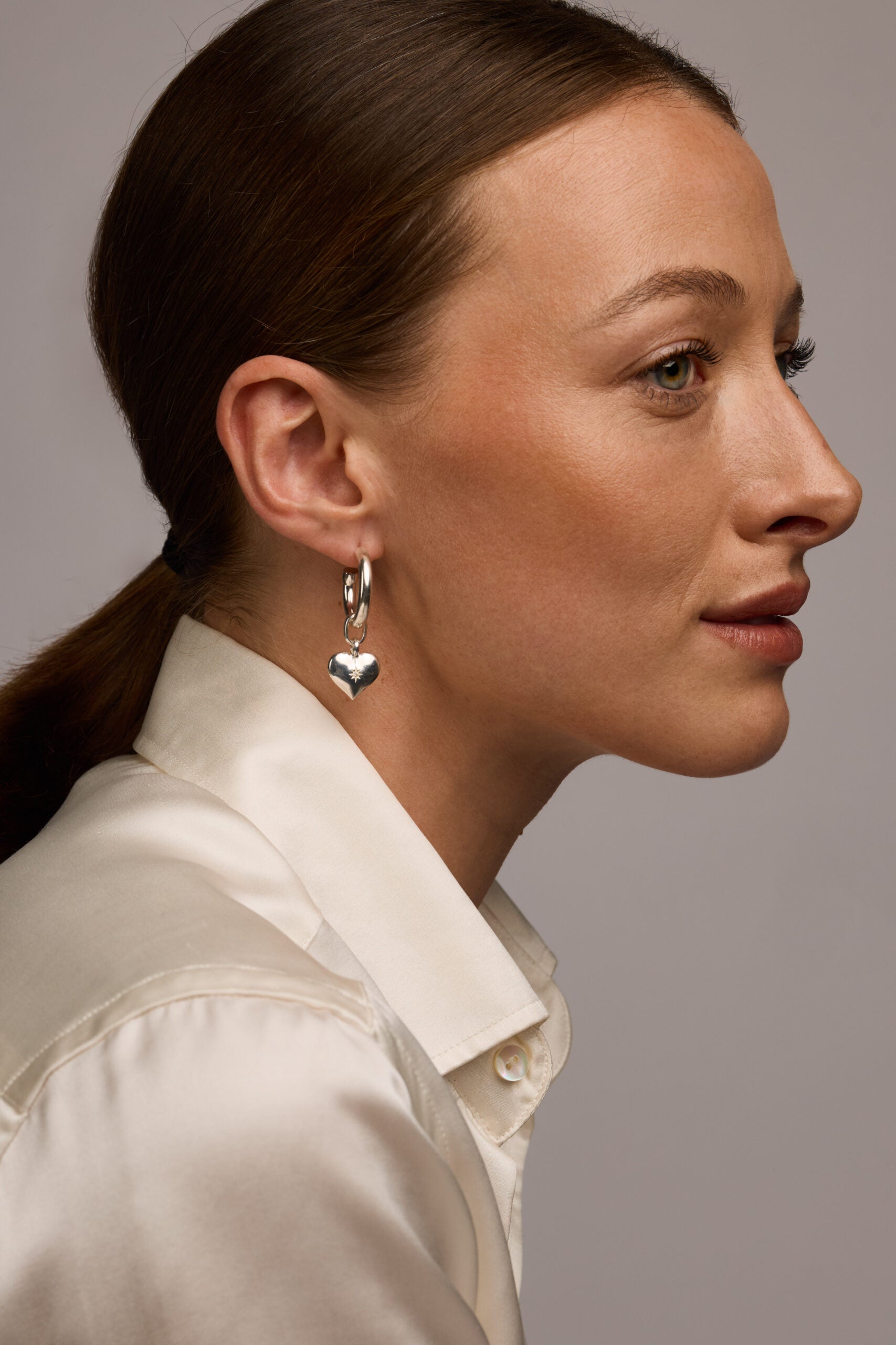 Silver Heart Earrings