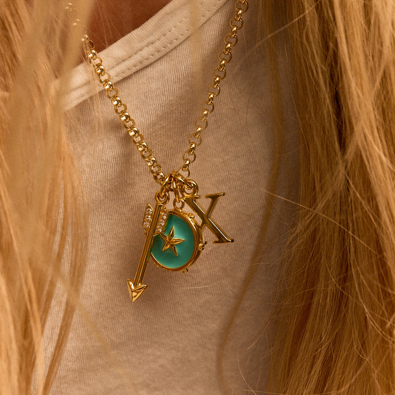 Star Crossed and Rolling Necklace