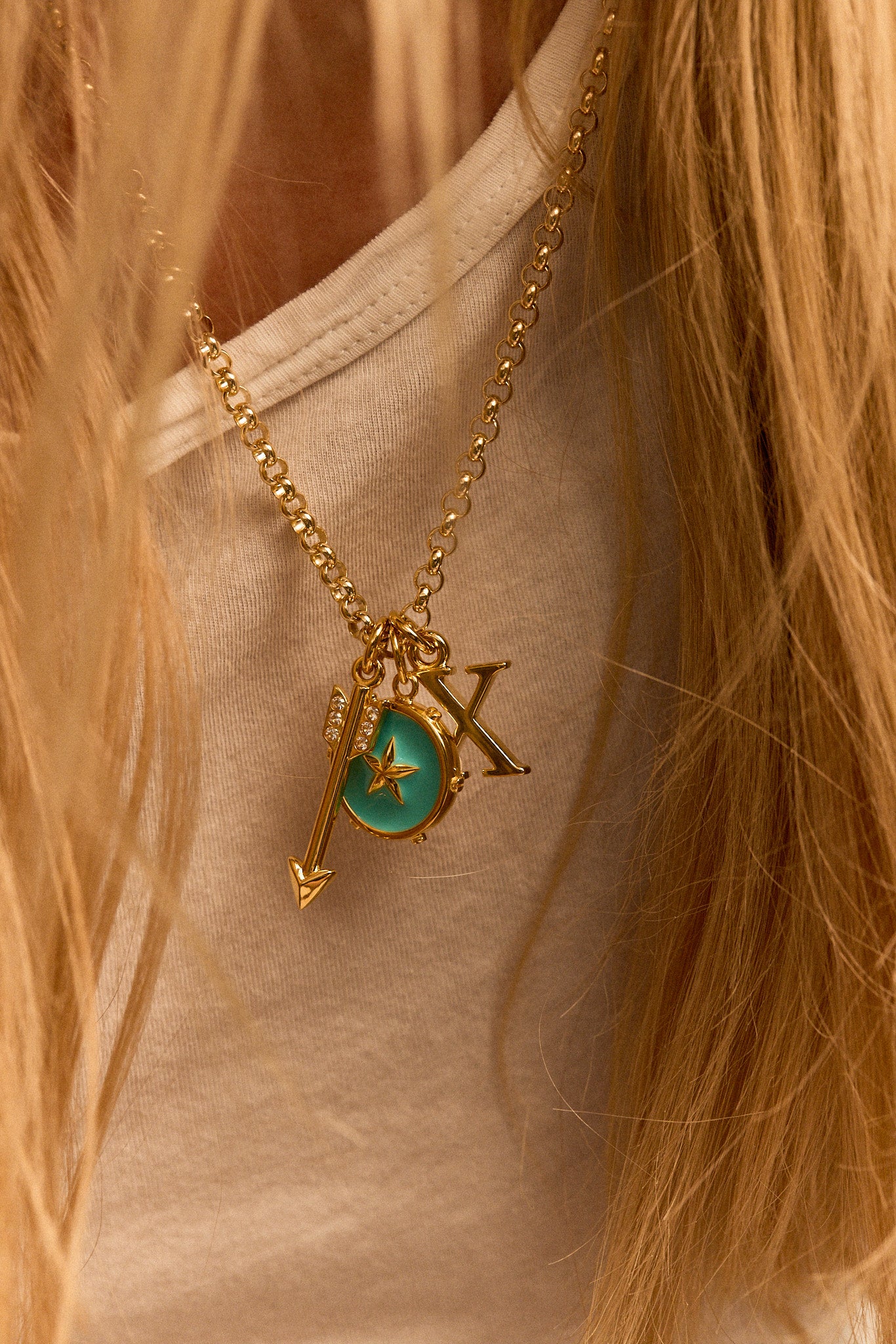 Star Crossed and Rolling Necklace