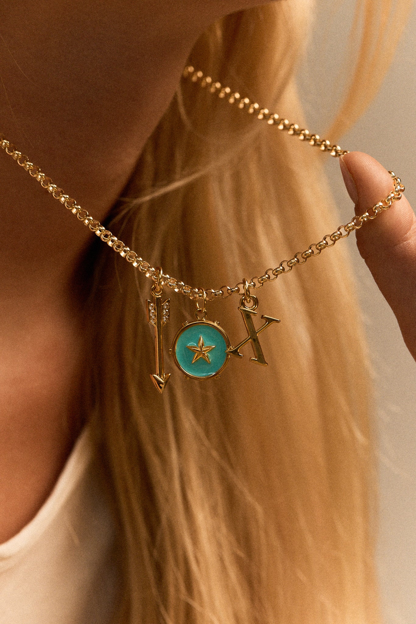 Star Crossed and Rolling Necklace