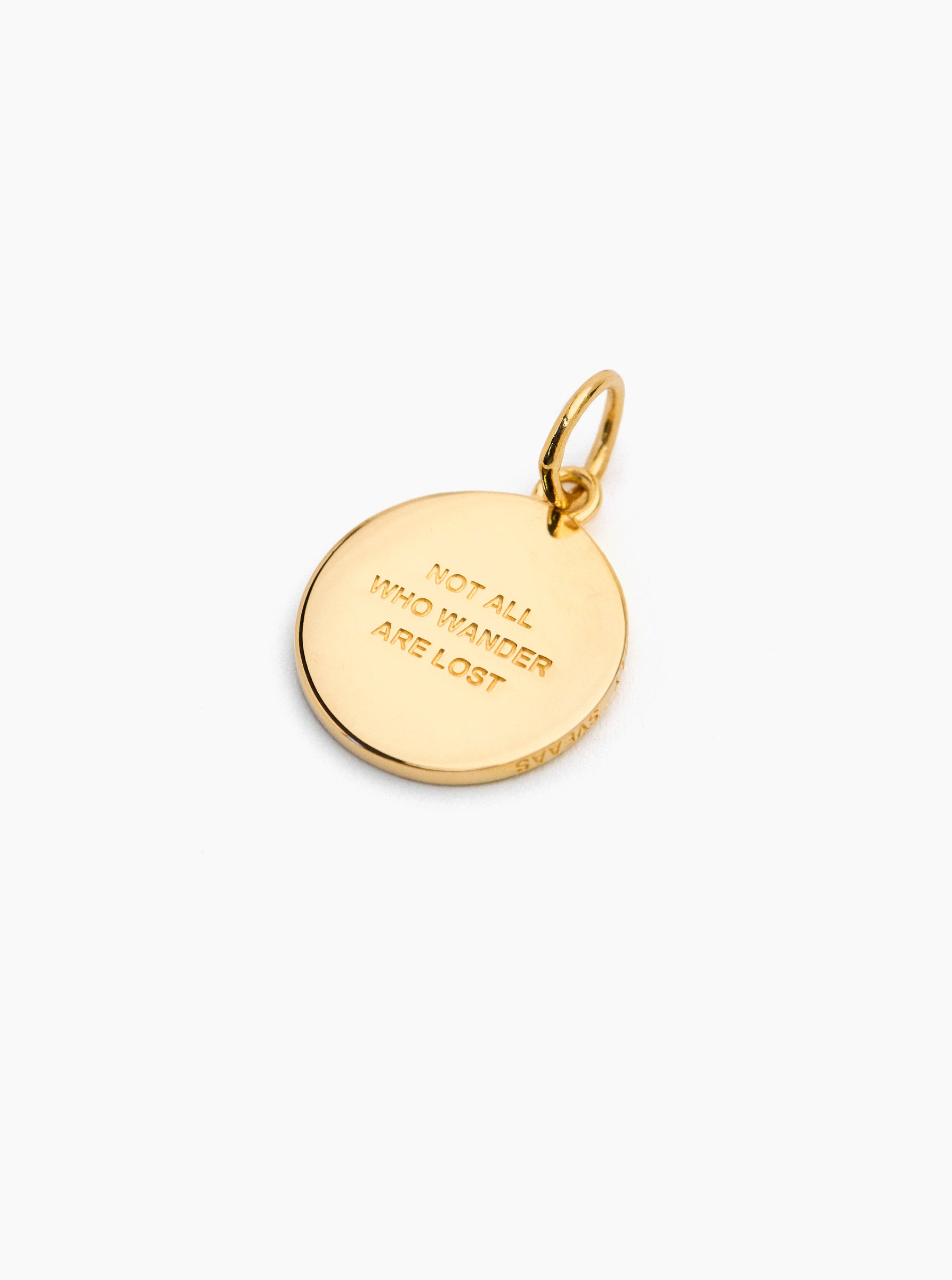 Large Gold Compass Charm