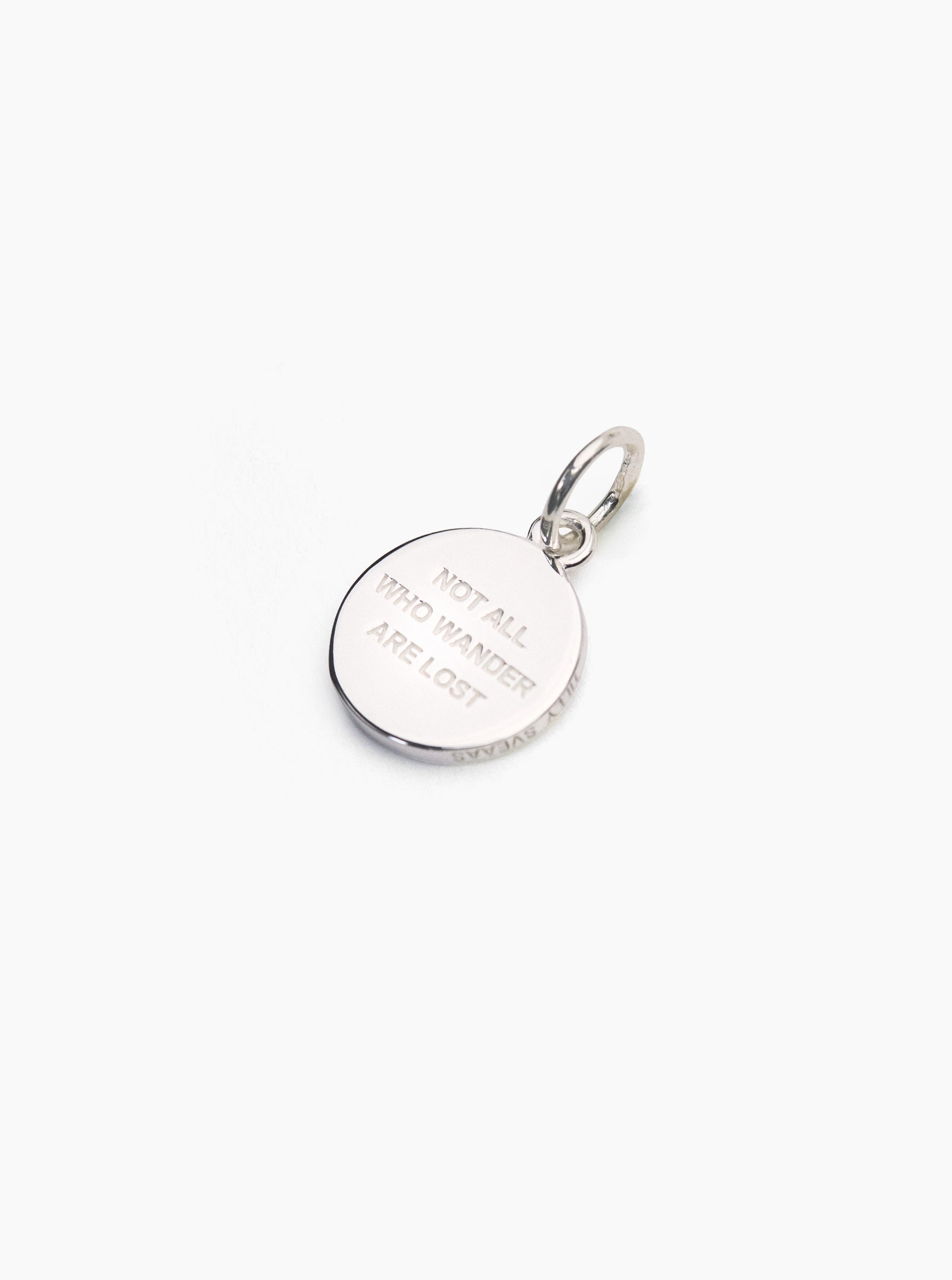 Small Silver Compass Charm
