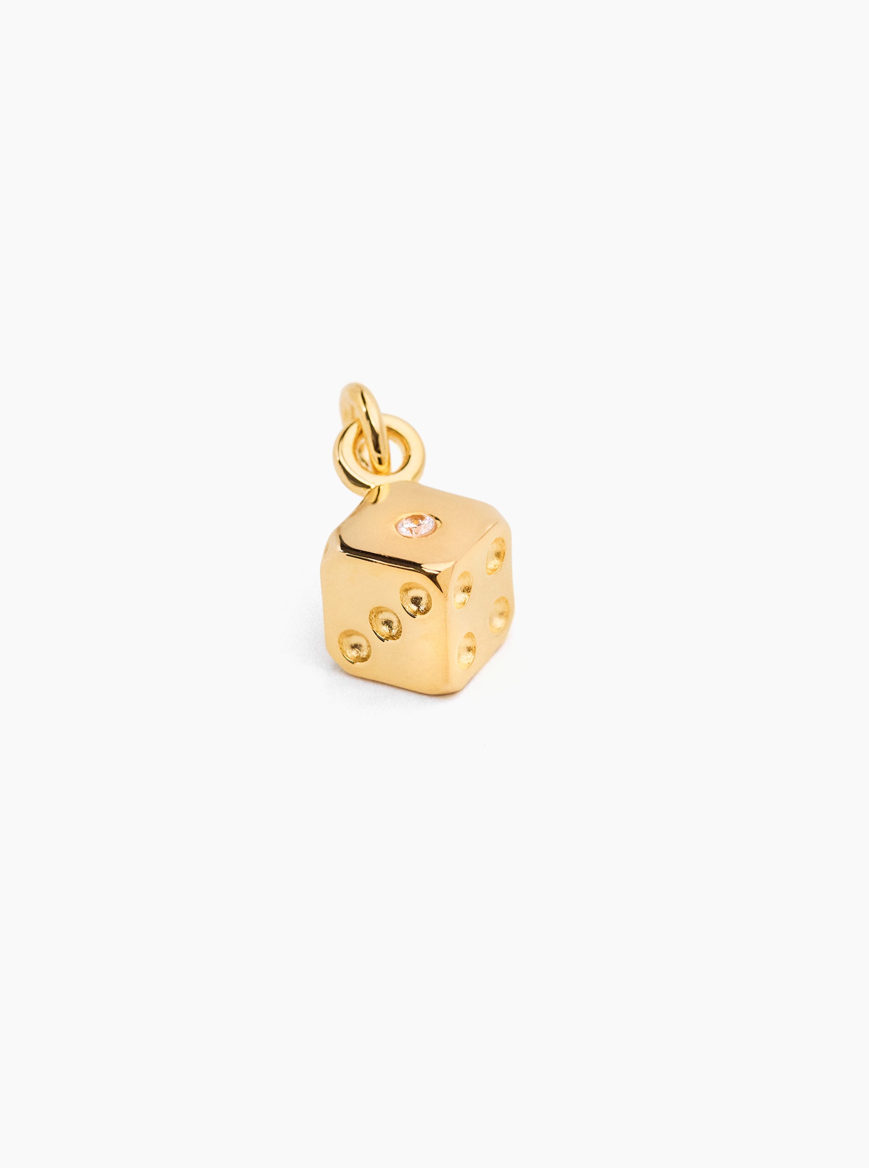 Gold Dice Charm