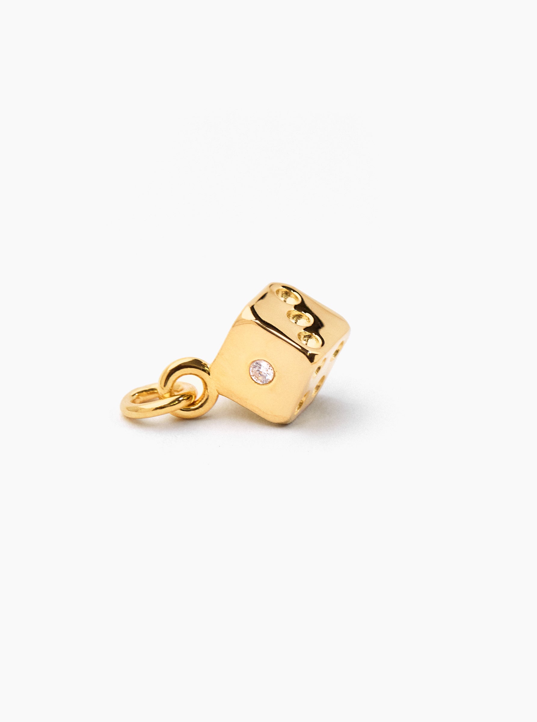 Gold Dice Charm