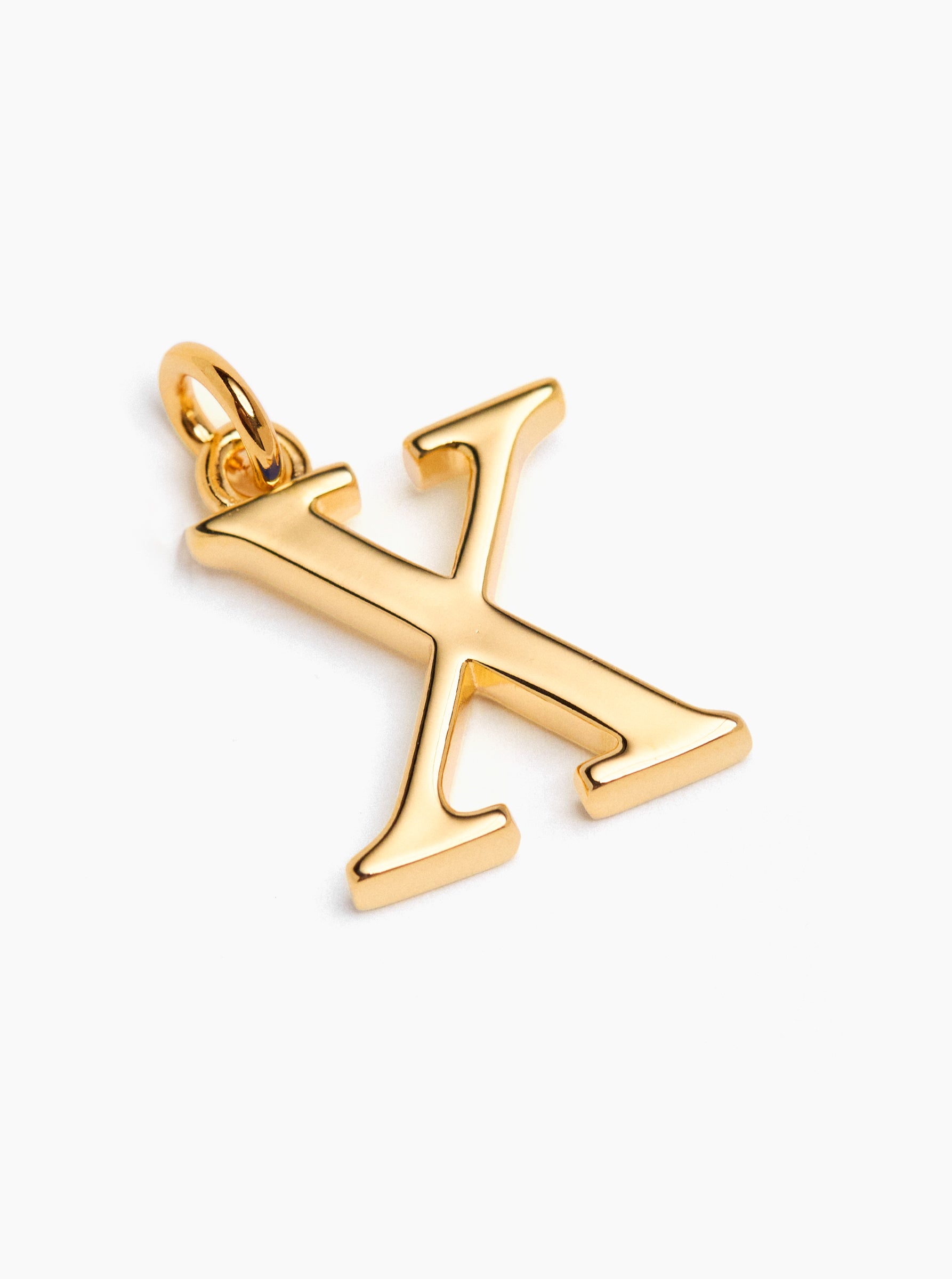 Large Gold X Charm
