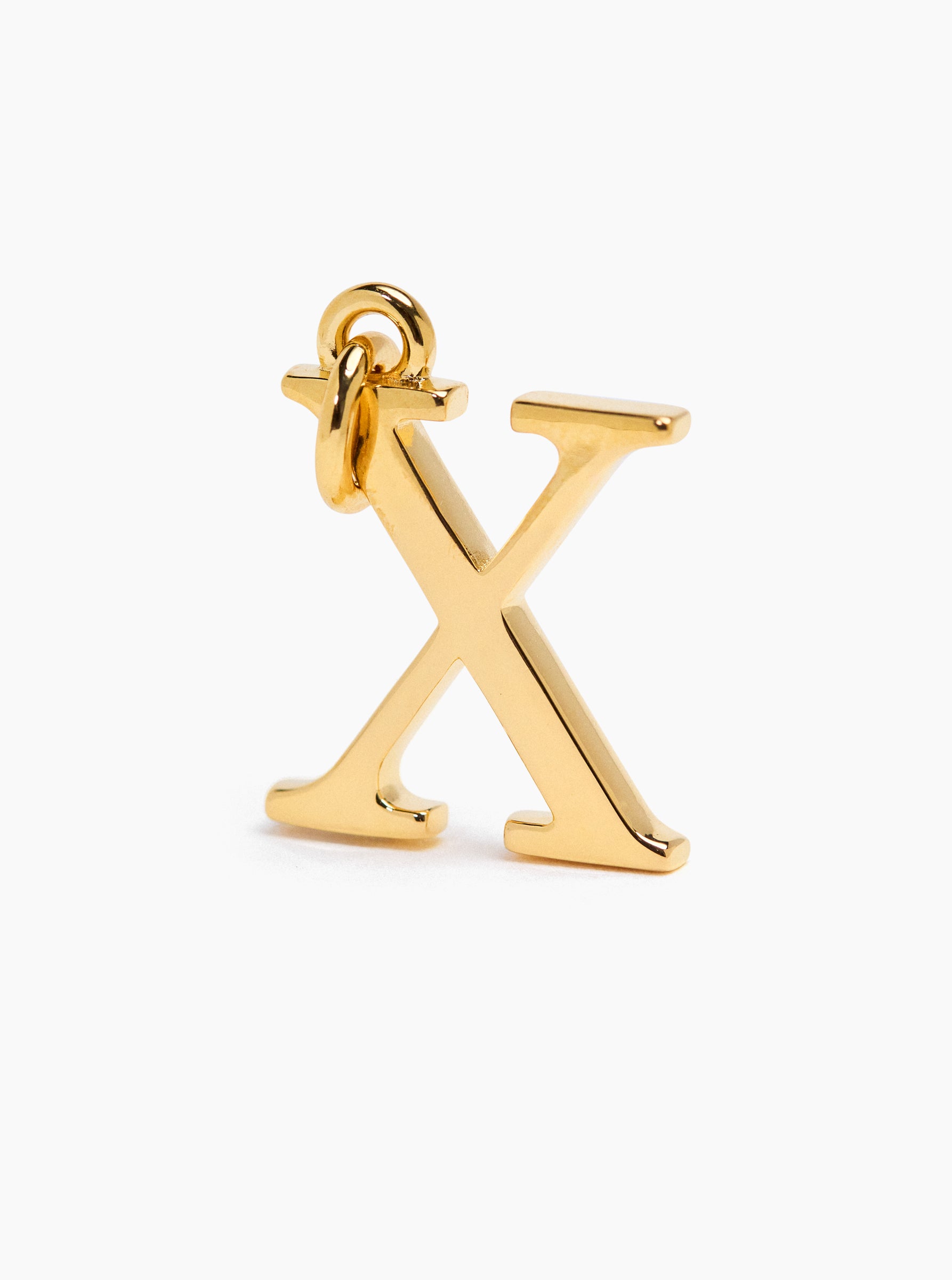 Large Gold X Charm