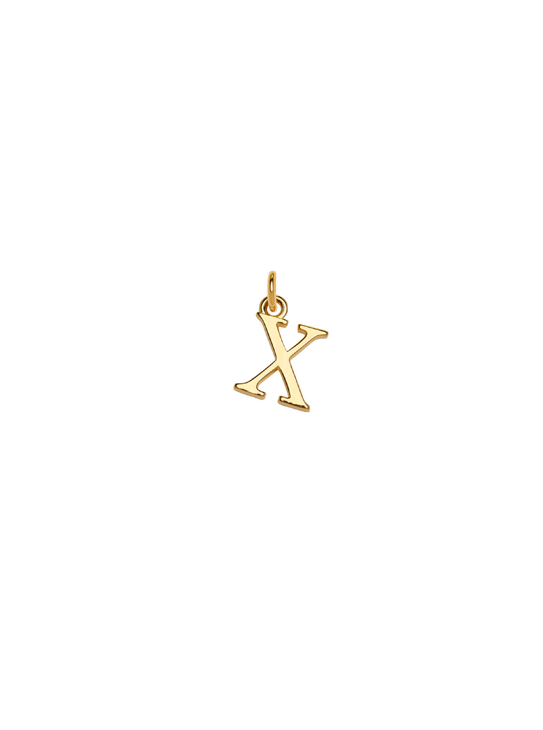 Small Gold X Charm
