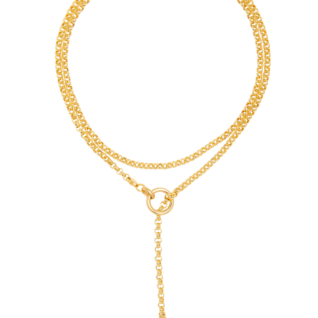 Gold Lariat Necklace