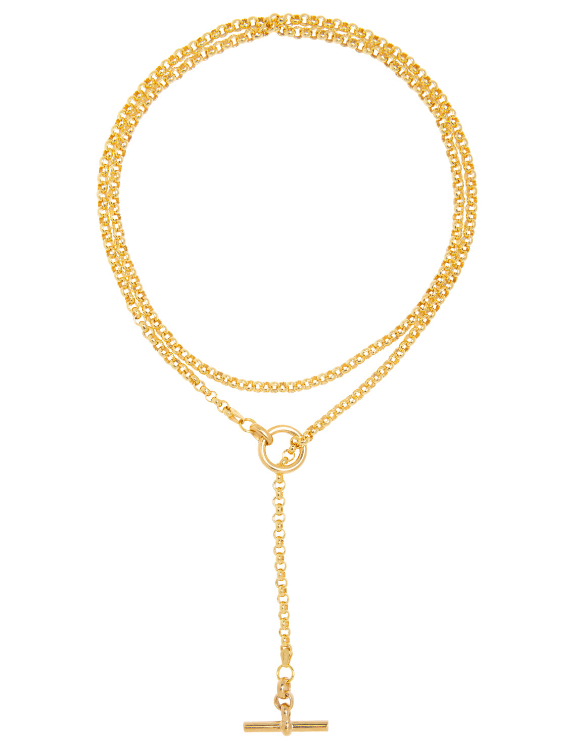 Gold Lariat Necklace