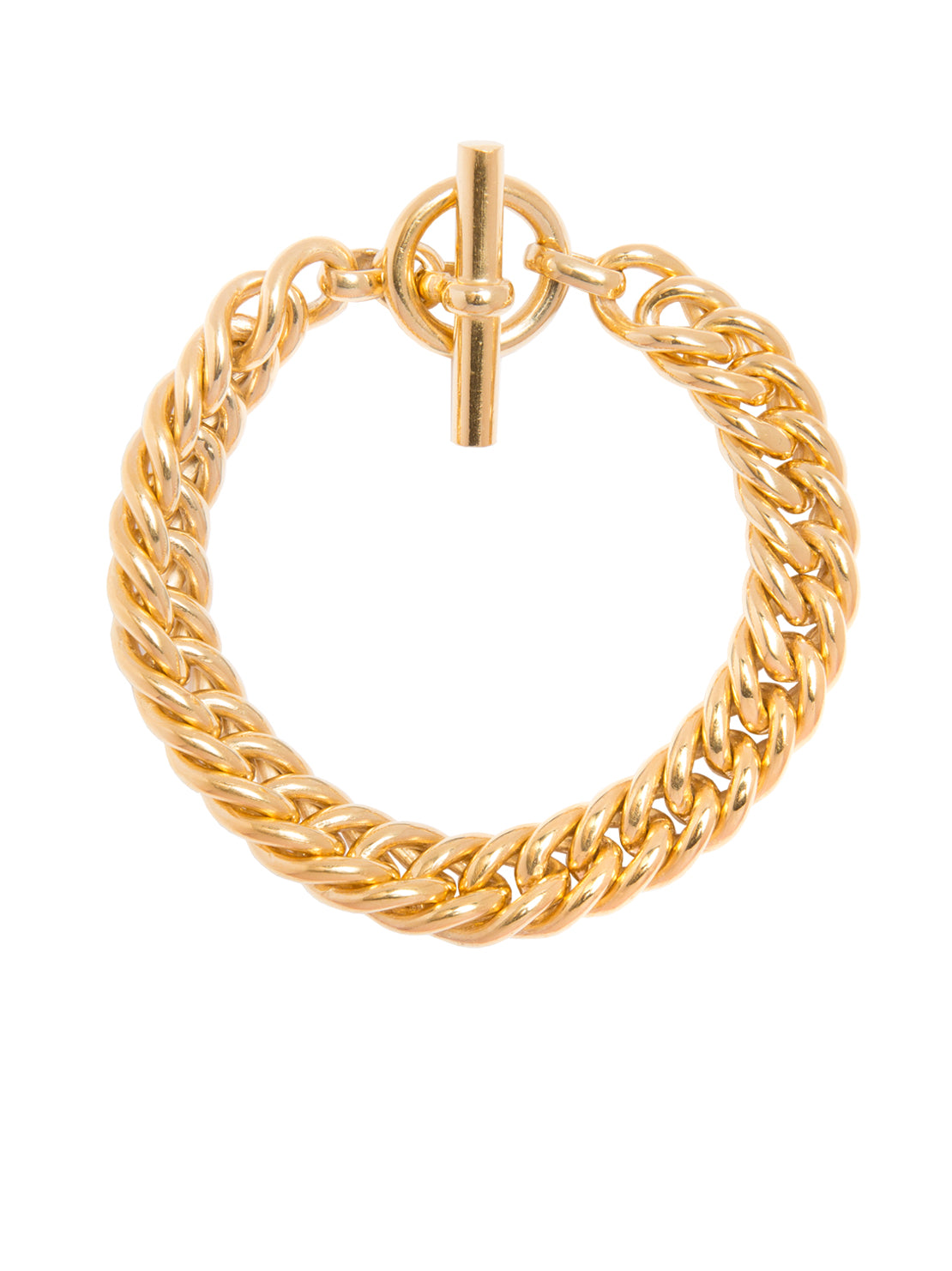 Men's Large Gold Curb Link Bracelet – Tilly Sveaas