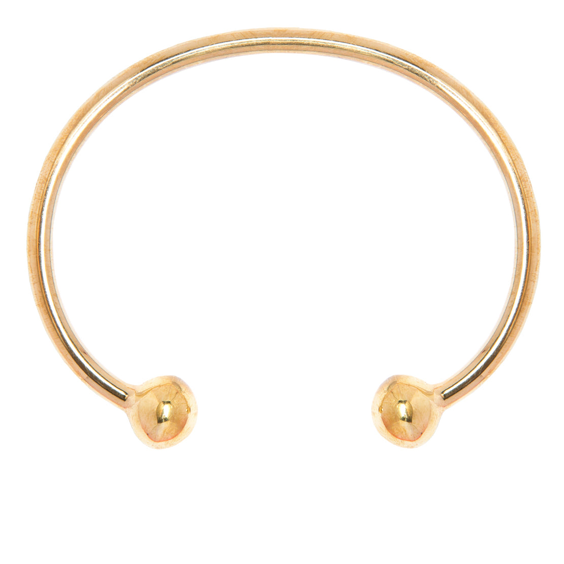 Men's Large Gold Torque Bangle