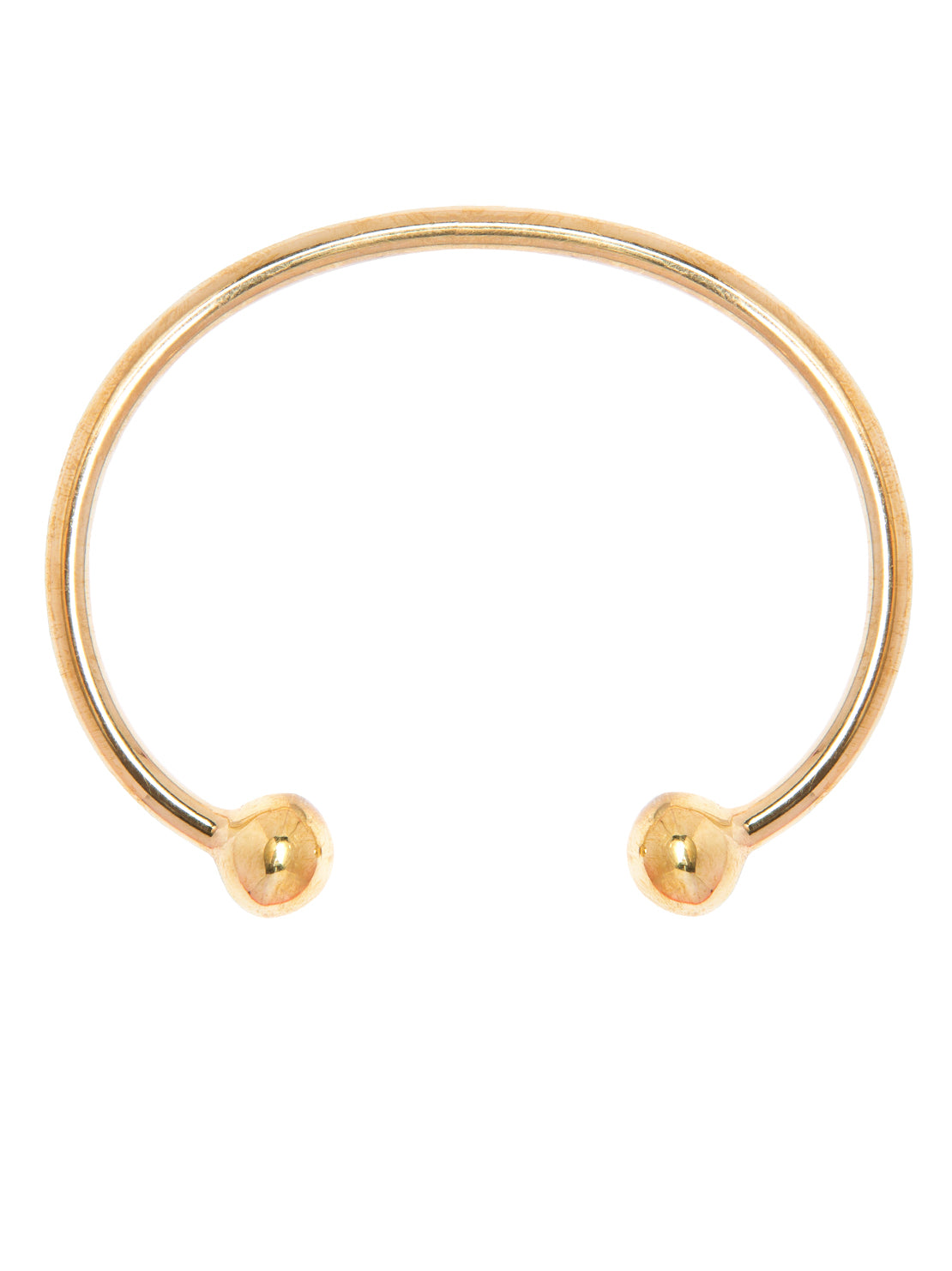 Men's Large Gold Torque Bangle