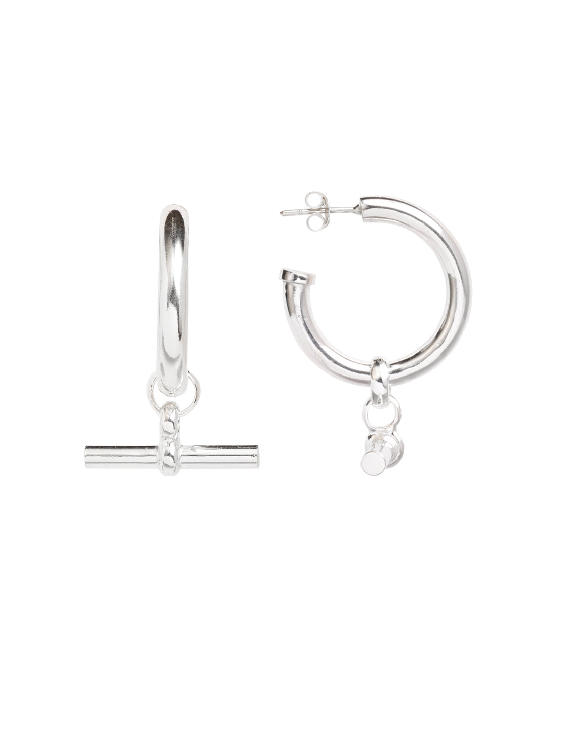 Large T Bar Earrings