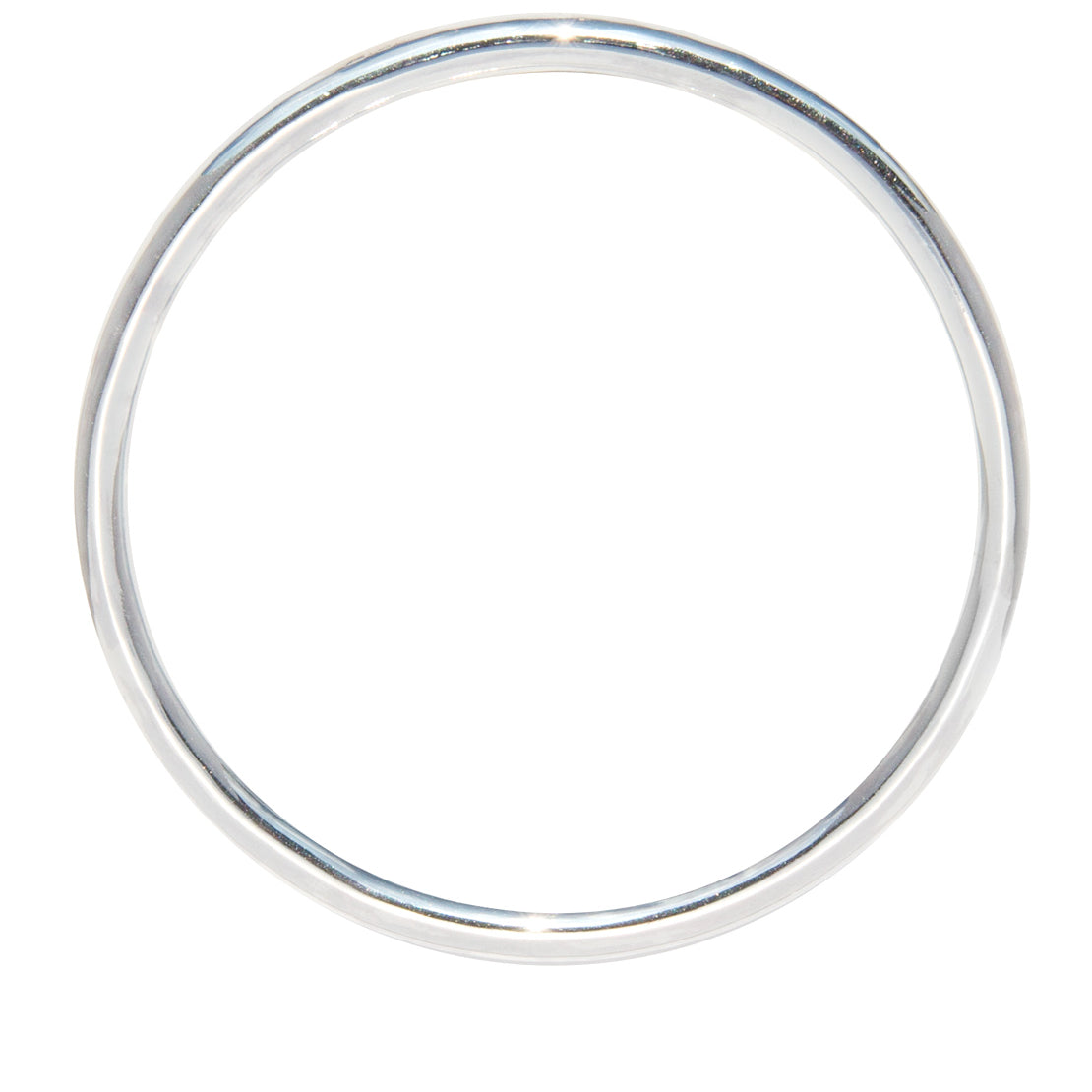Medium Plain Silver Bangle
