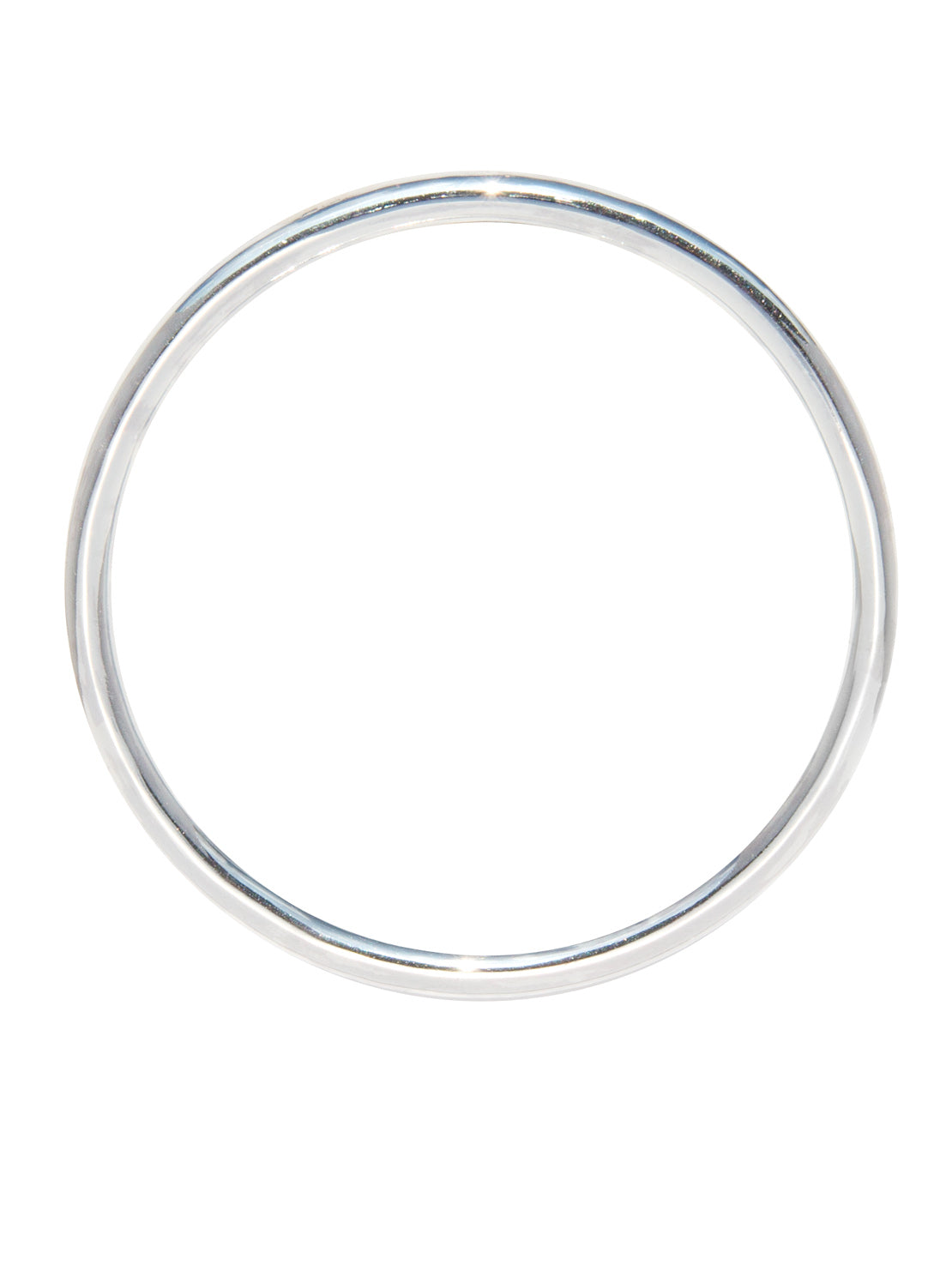 Medium Plain Silver Bangle