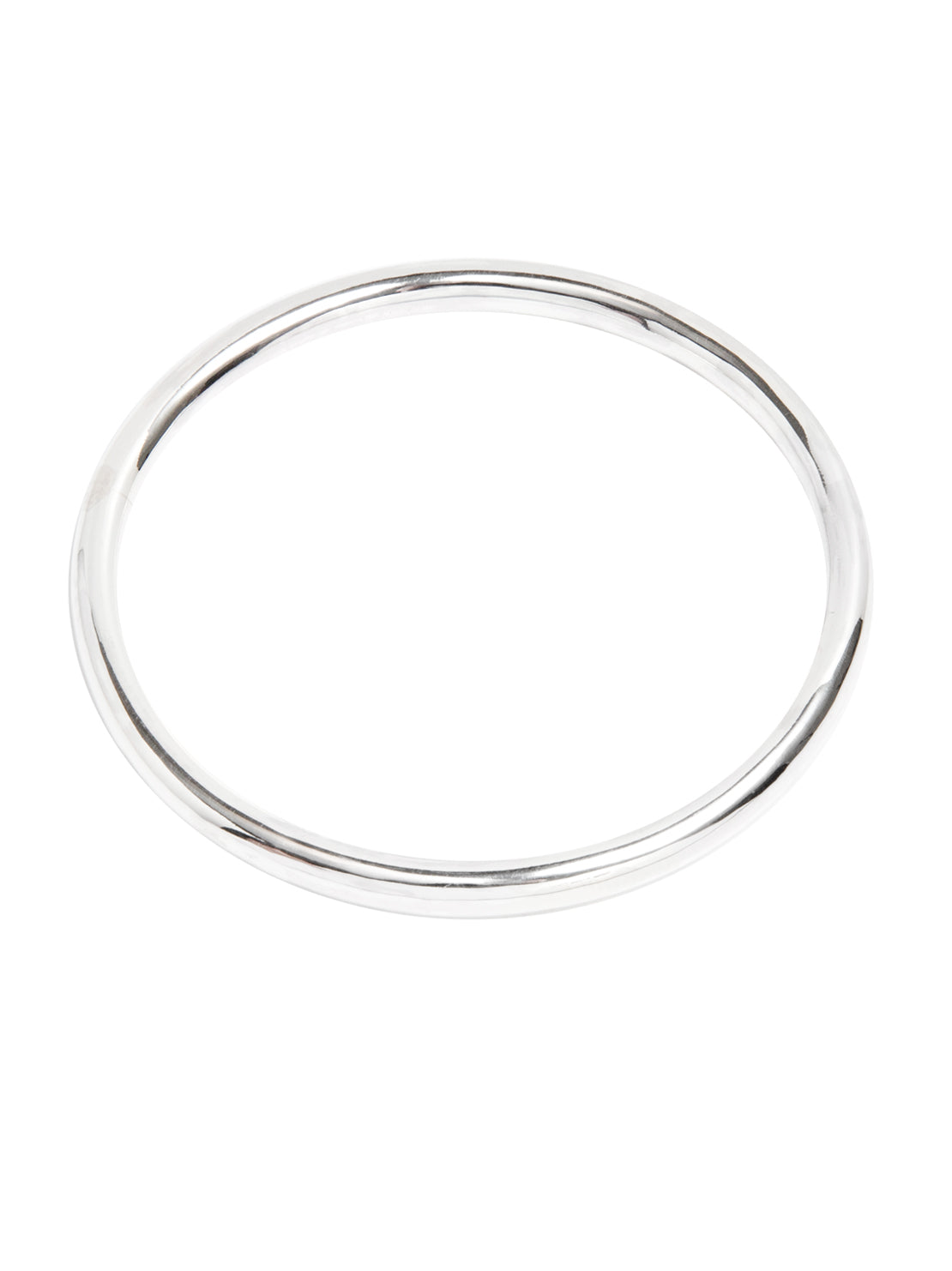 Medium Plain Silver Bangle