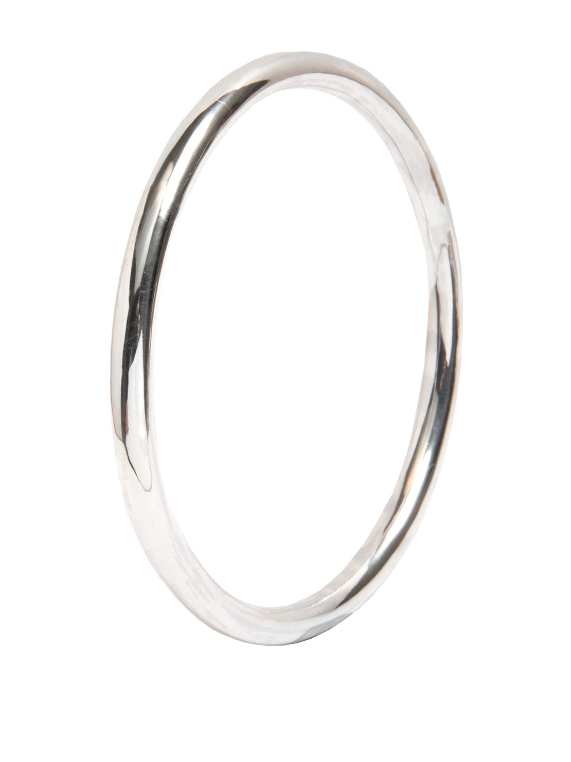 Medium Plain Silver Bangle
