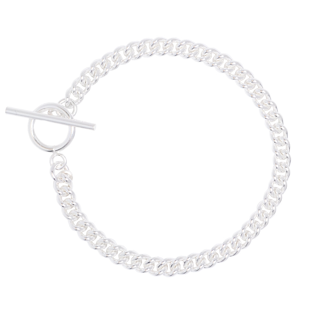 Baby Silver Curb Link Bracelet