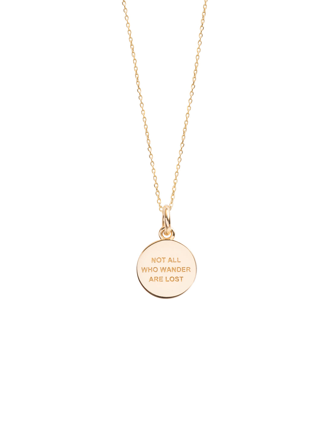 Small Gold Compass On Trace Chain