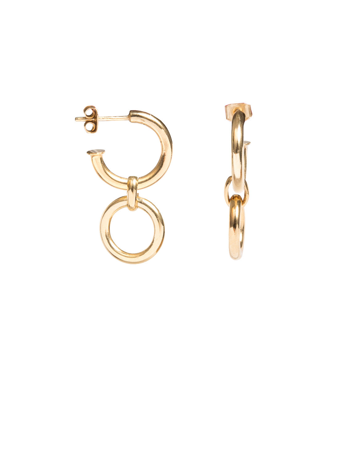 Small Gold Eternity Earrings