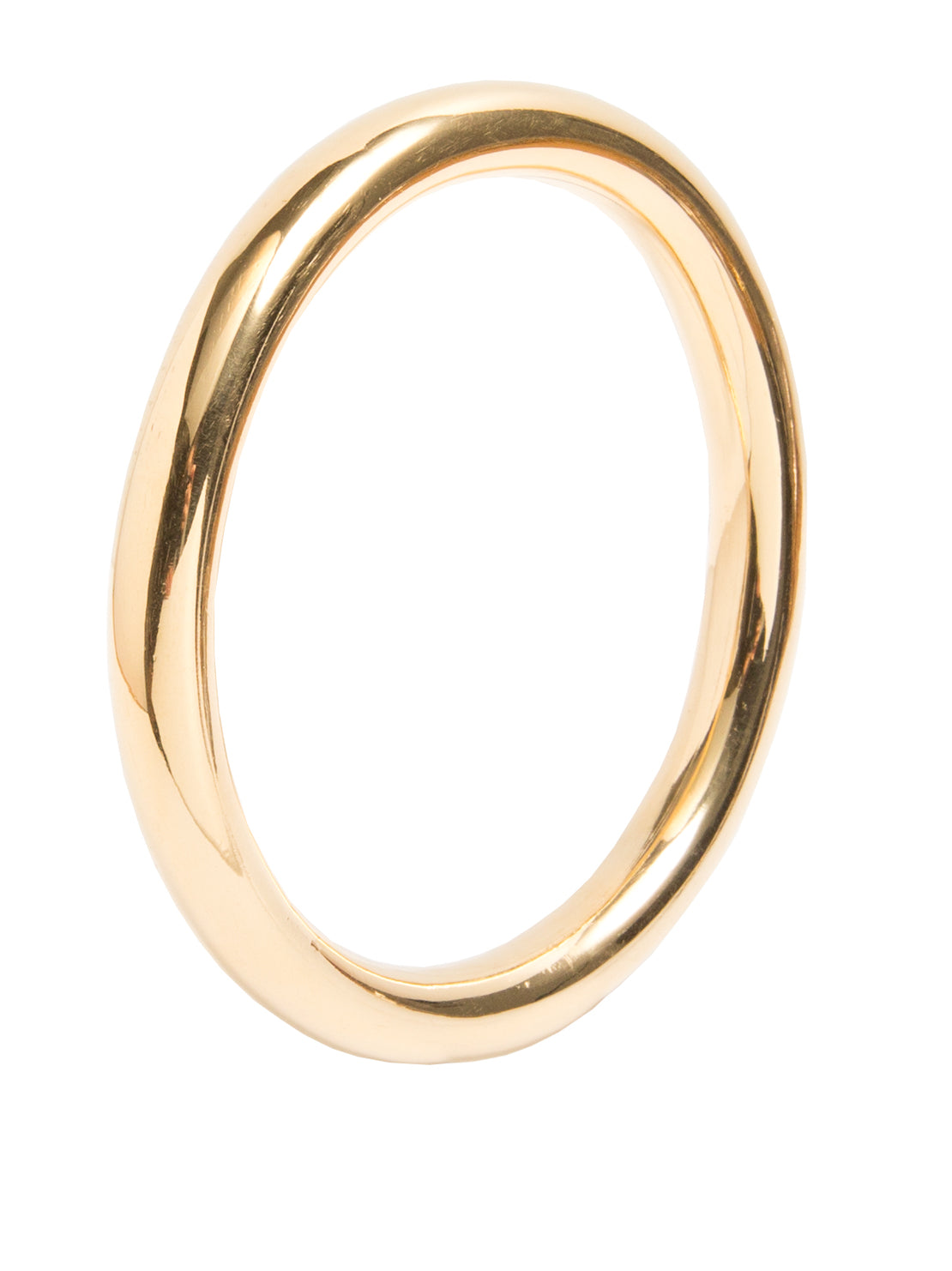 Large Plain Gold Bangle
