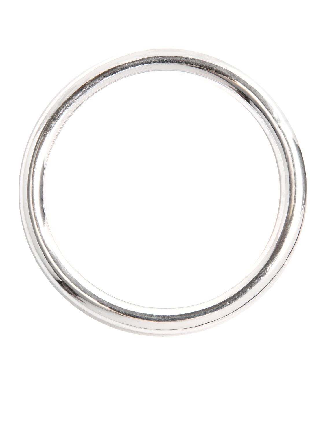 Large Plain Silver Bangle
