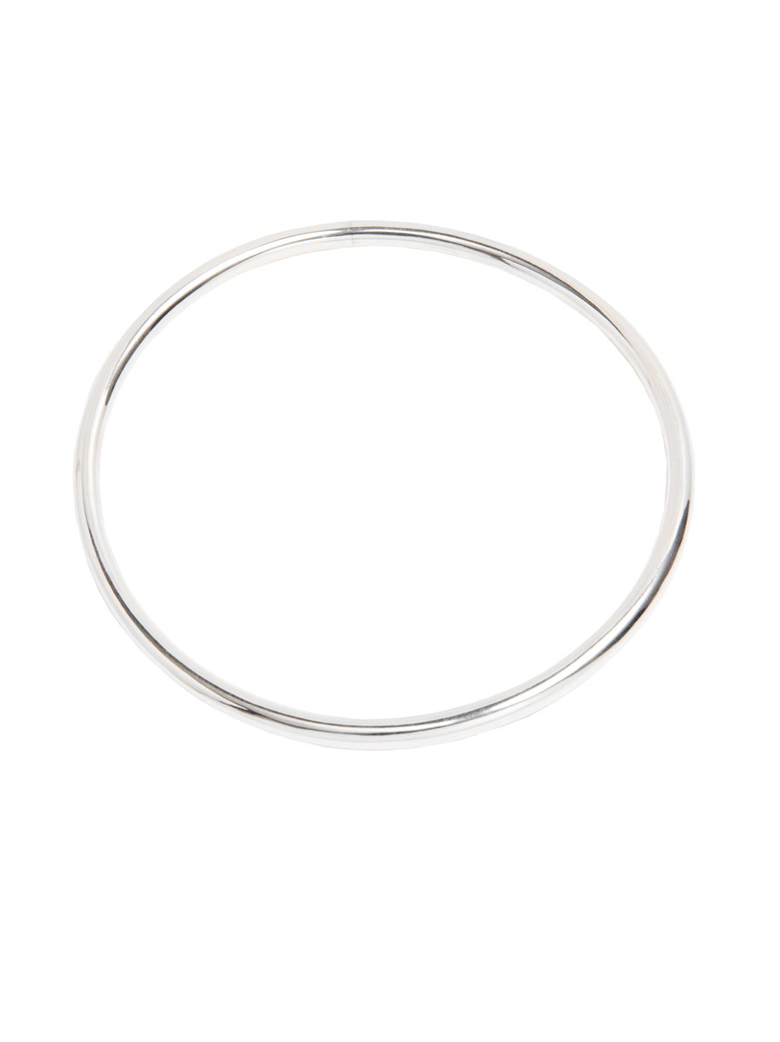 Small Plain Silver Bangle