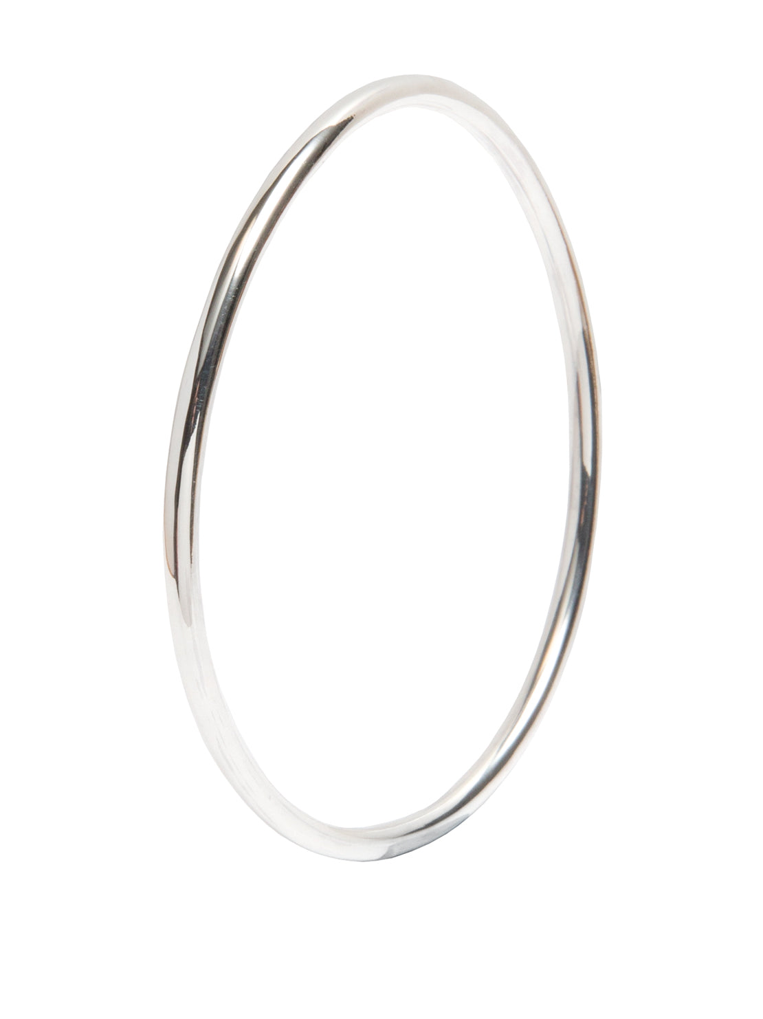 Small Plain Silver Bangle