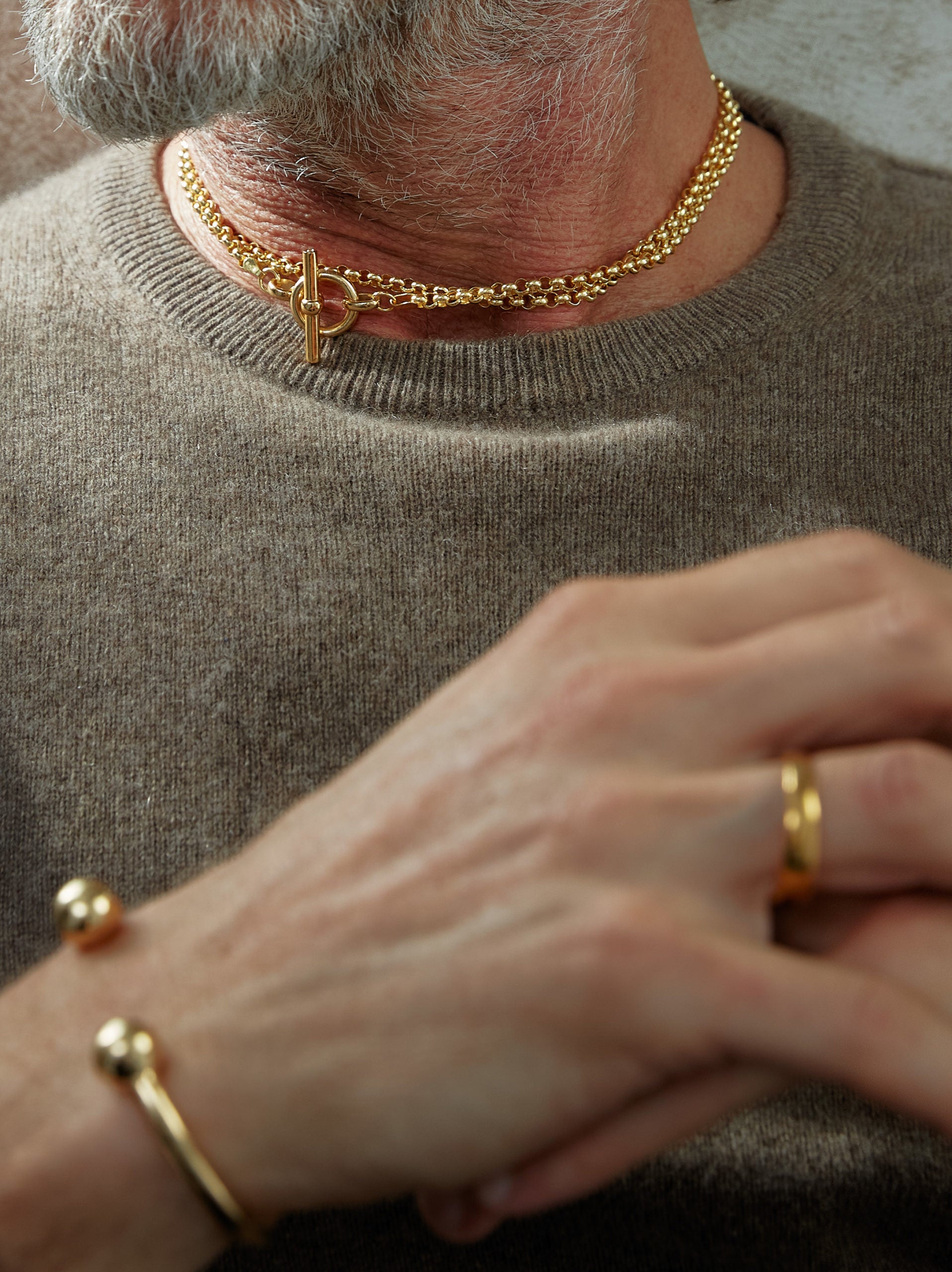 Men's Slim Gold Band Ring