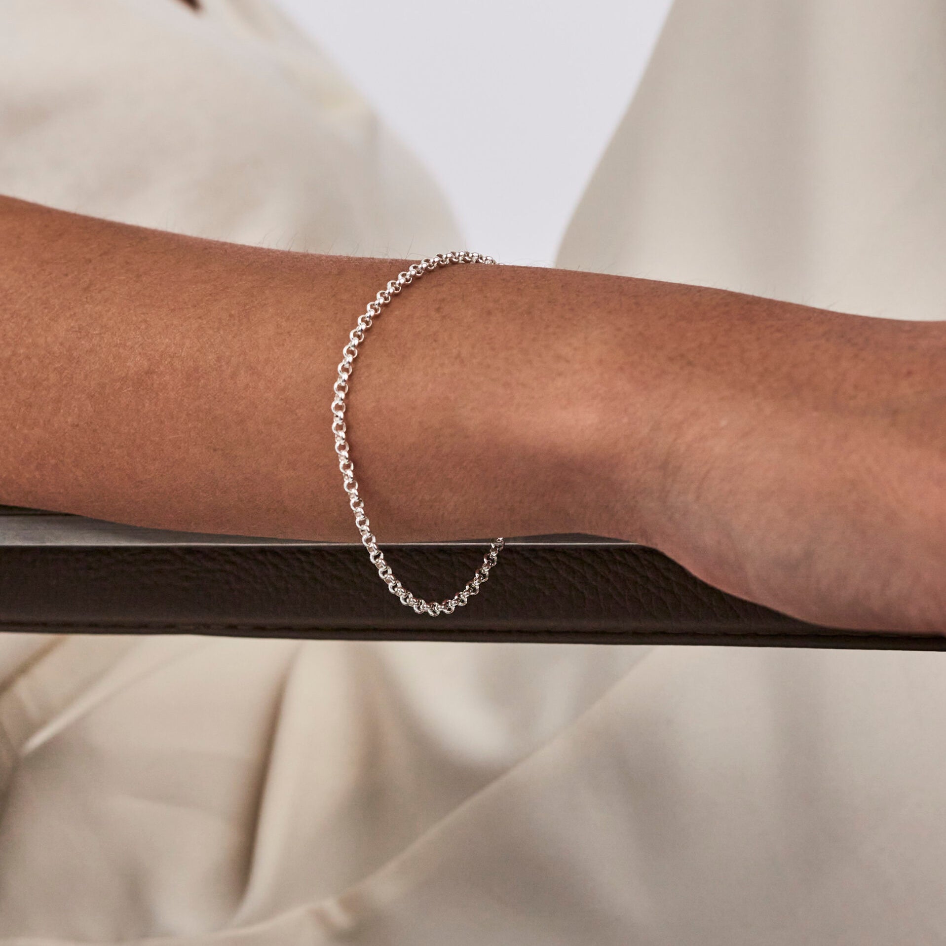 Fine Silver Belcher Bracelet