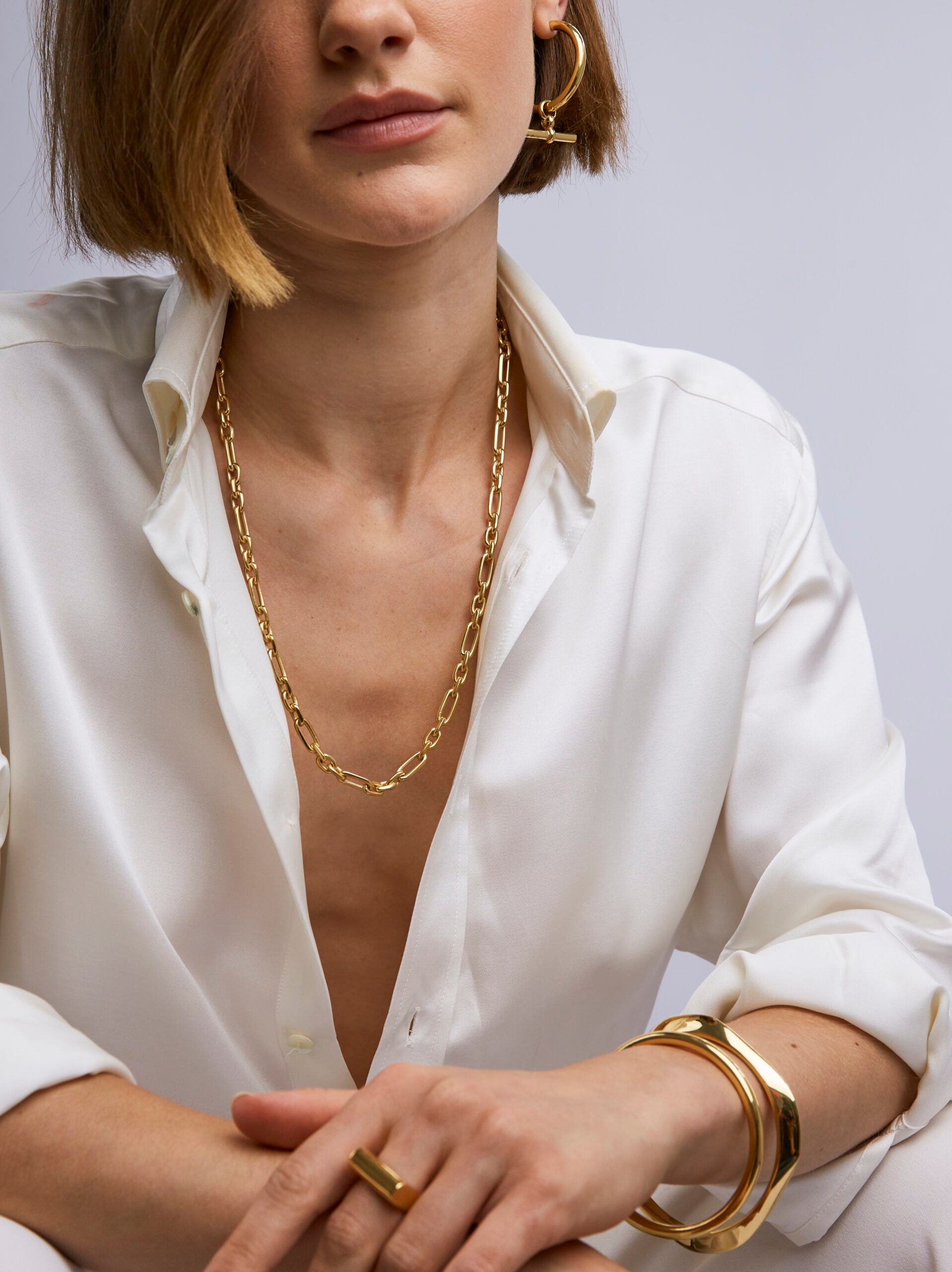 Tiny Gold Watch Chain Necklace