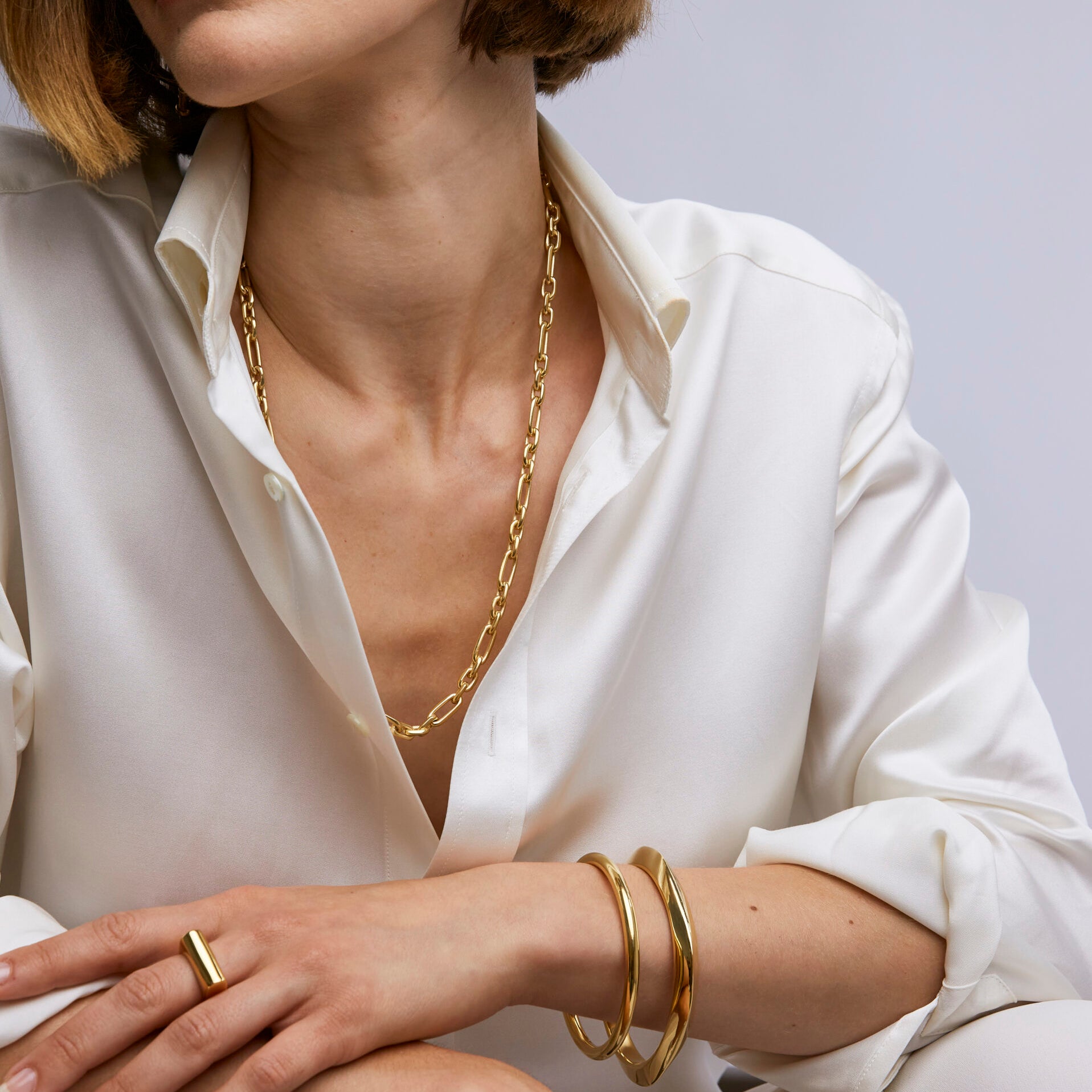 Tiny Gold Watch Chain Necklace