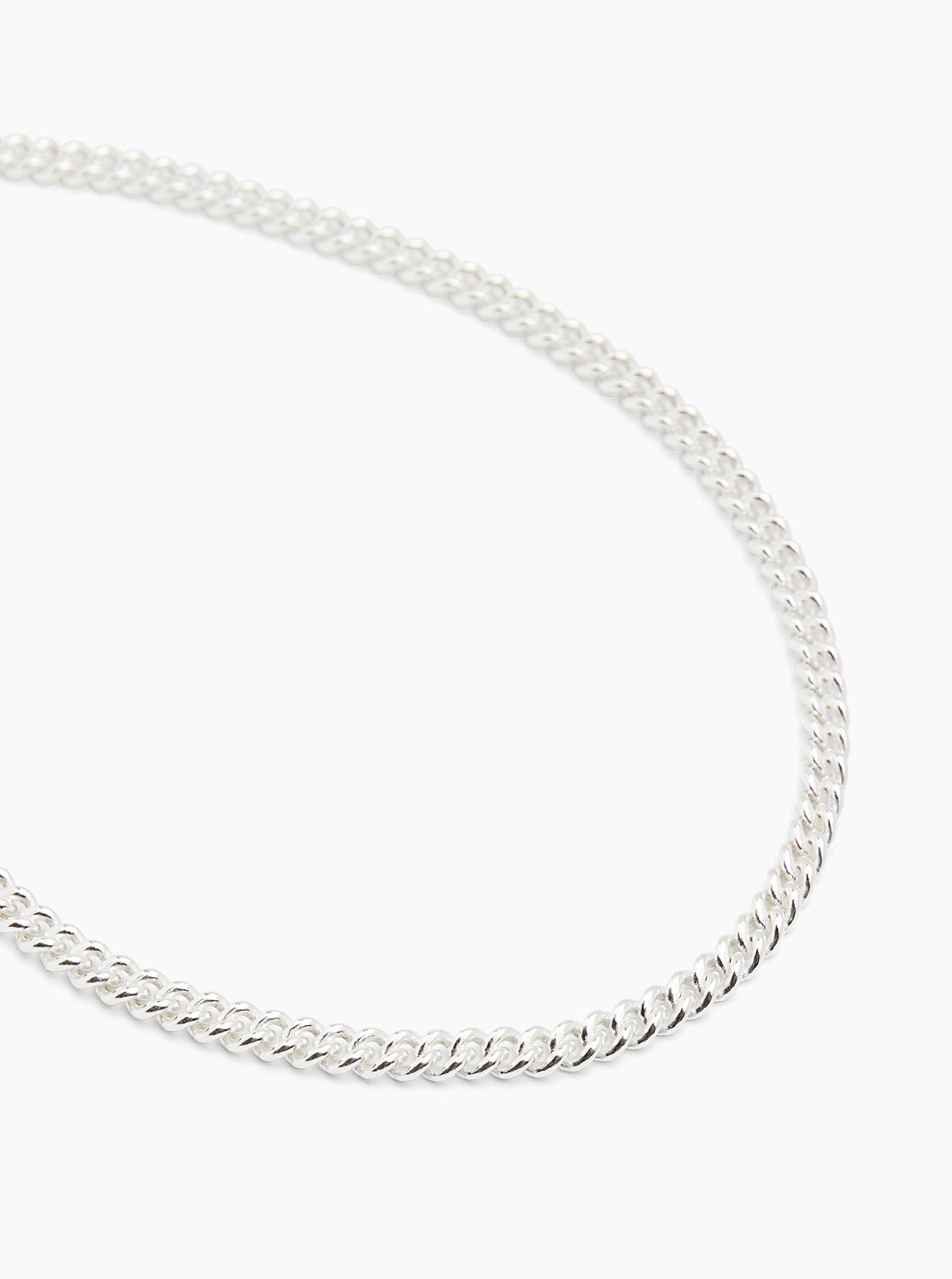 Giant Silver T-Bar On T-Bar Clasp Curb Chain