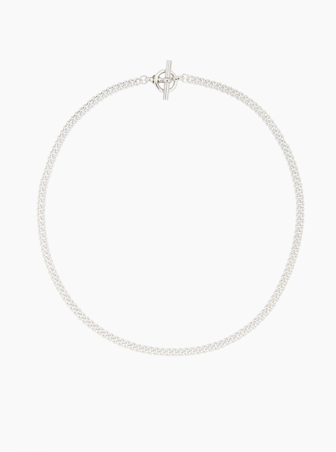 Giant Silver T-Bar On T-Bar Clasp Curb Chain – Tilly Sveaas