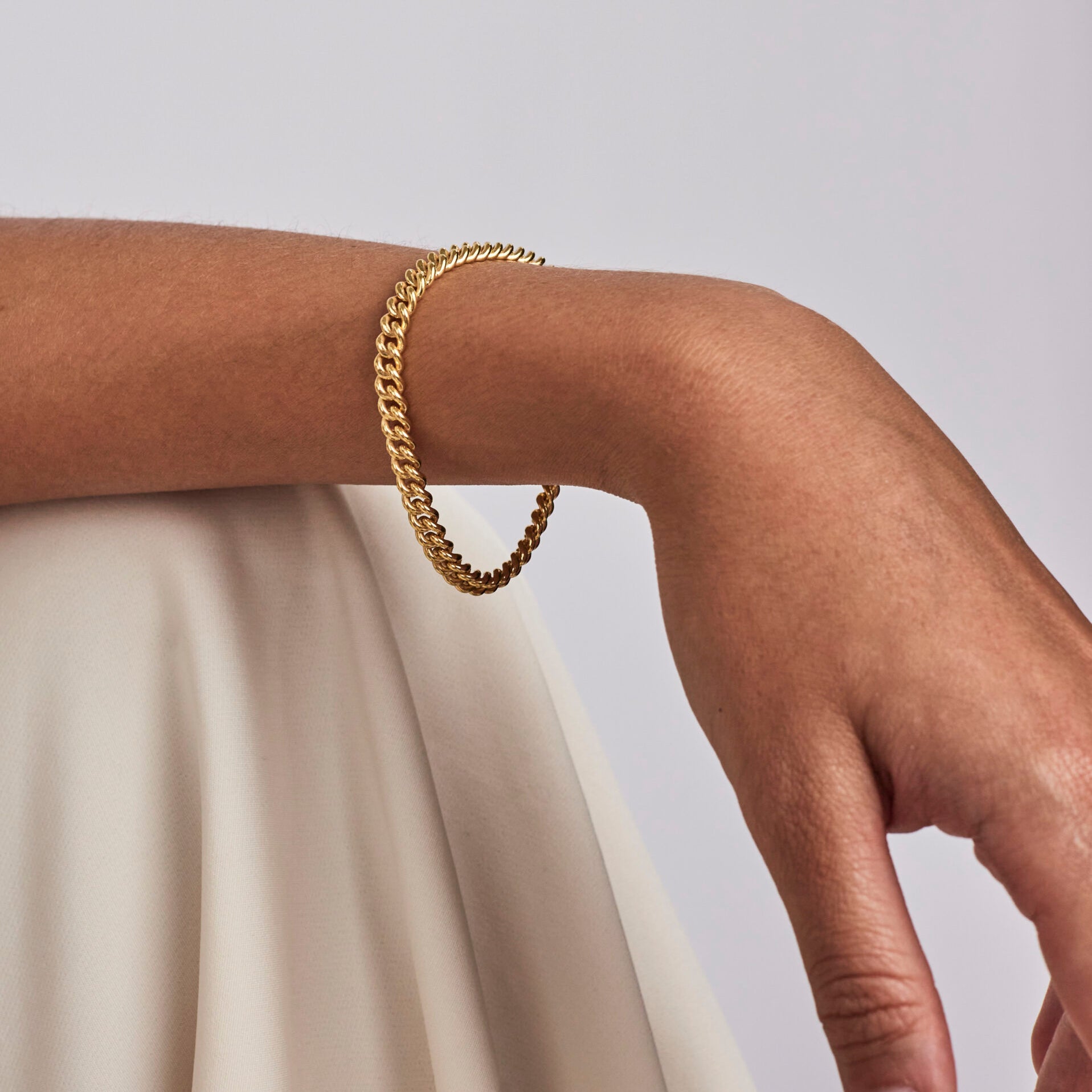 Baby Gold Curb Link Bracelet