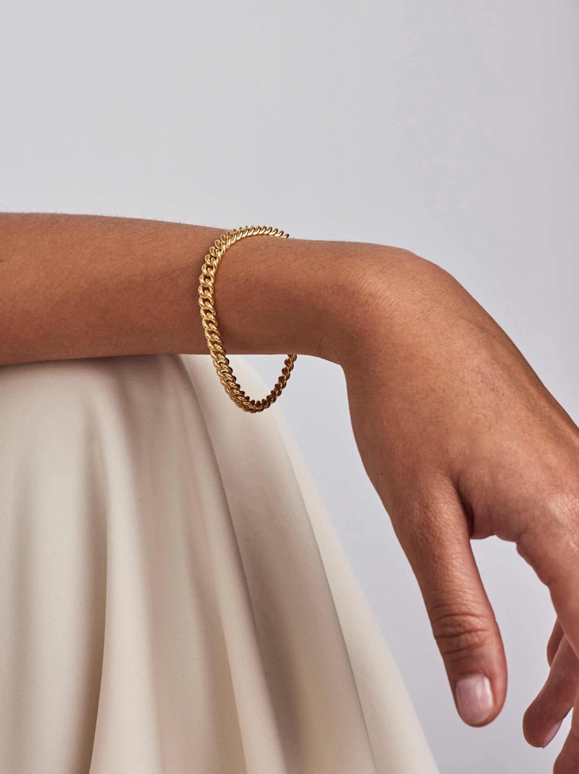 Baby Gold Curb Link Bracelet