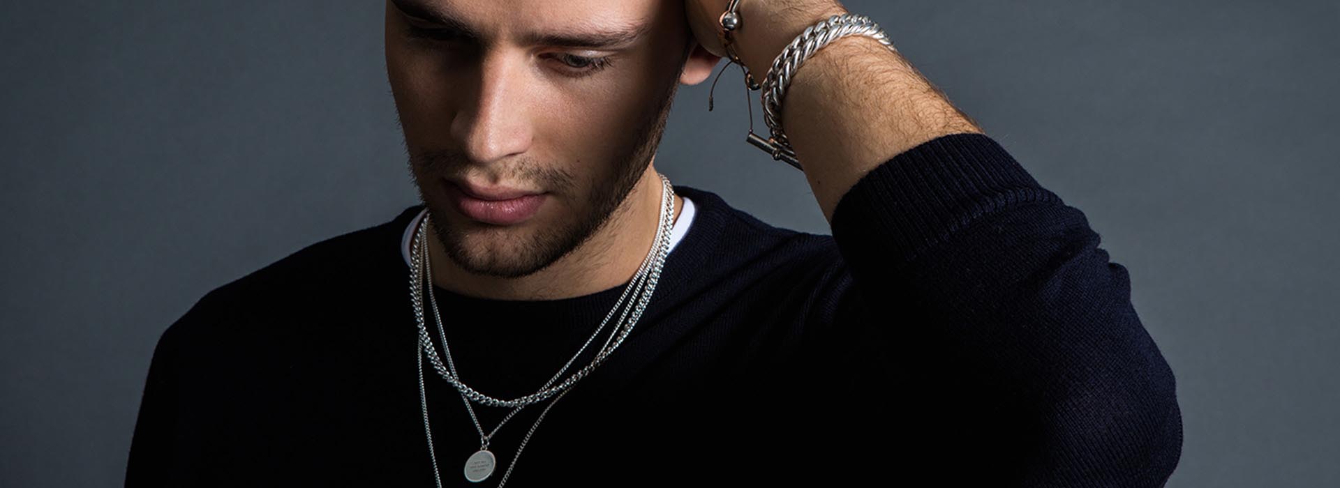 50cm Solid Sterling Silver Slim Curb Link Chain