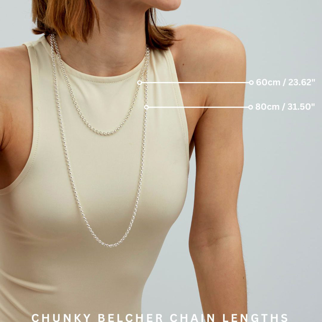 Thick Silver Belcher Chain