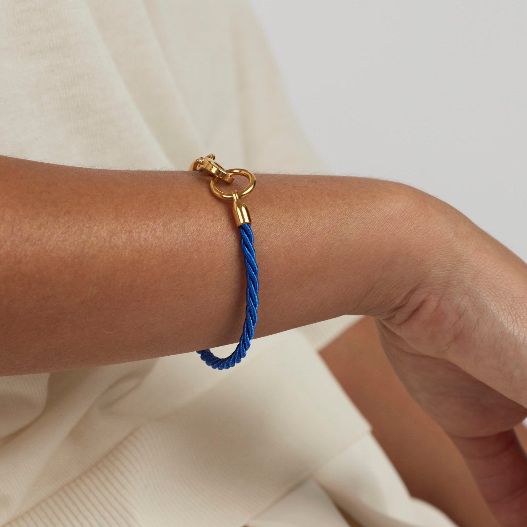 Tilly Sveaas Royal Blue Gold Friendship Bracelet