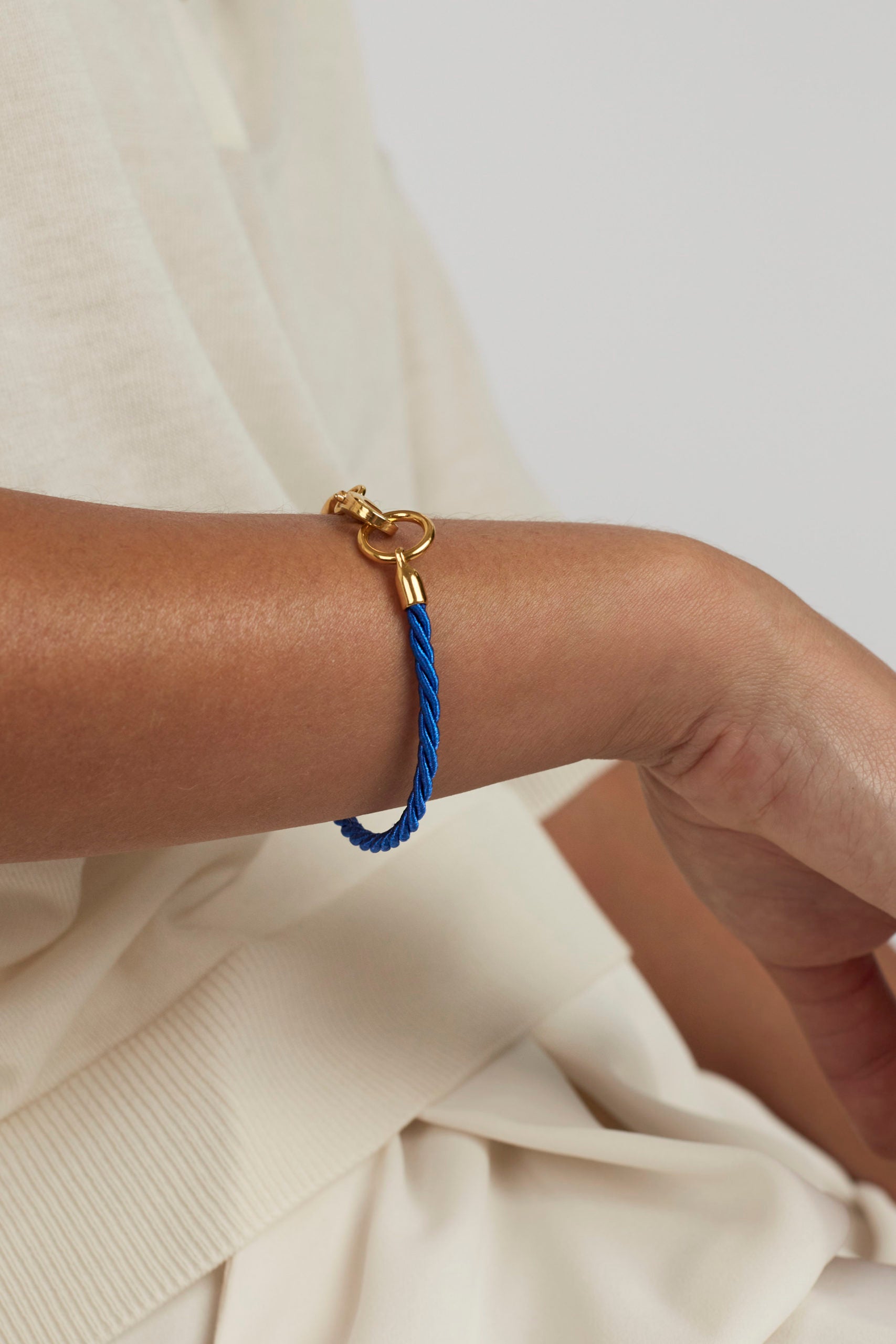 Tilly Sveaas Royal Blue Gold Friendship Bracelet
