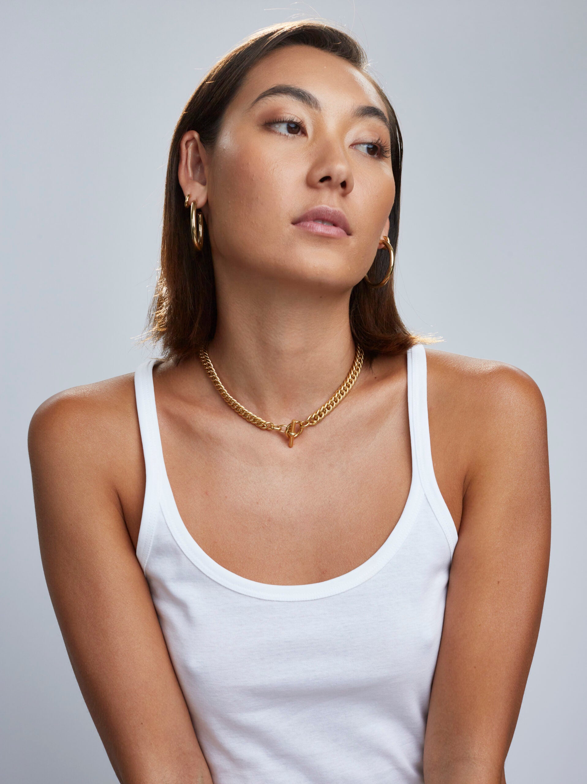 Gold Curb Link Choker