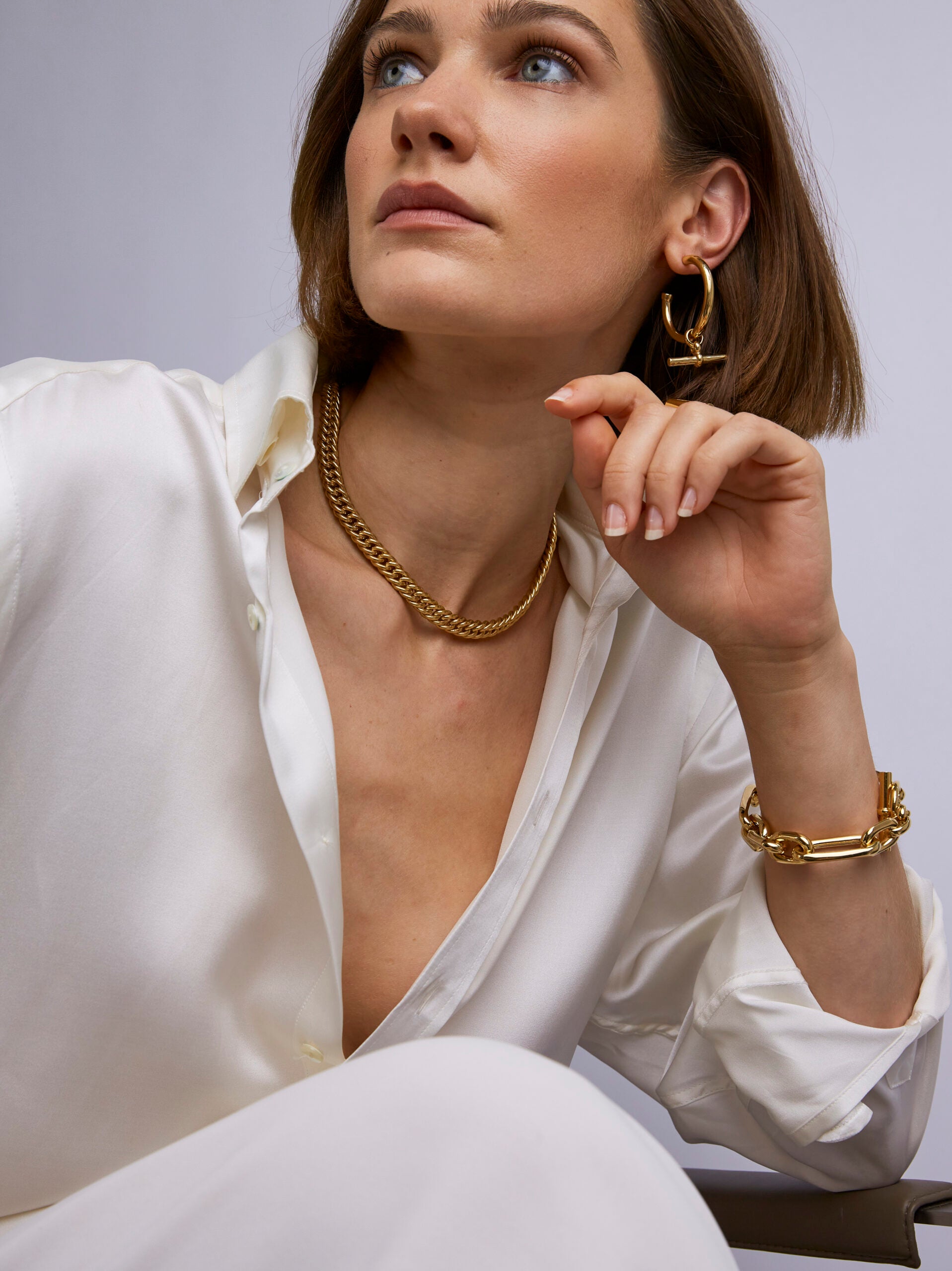Gold Curb Link Choker