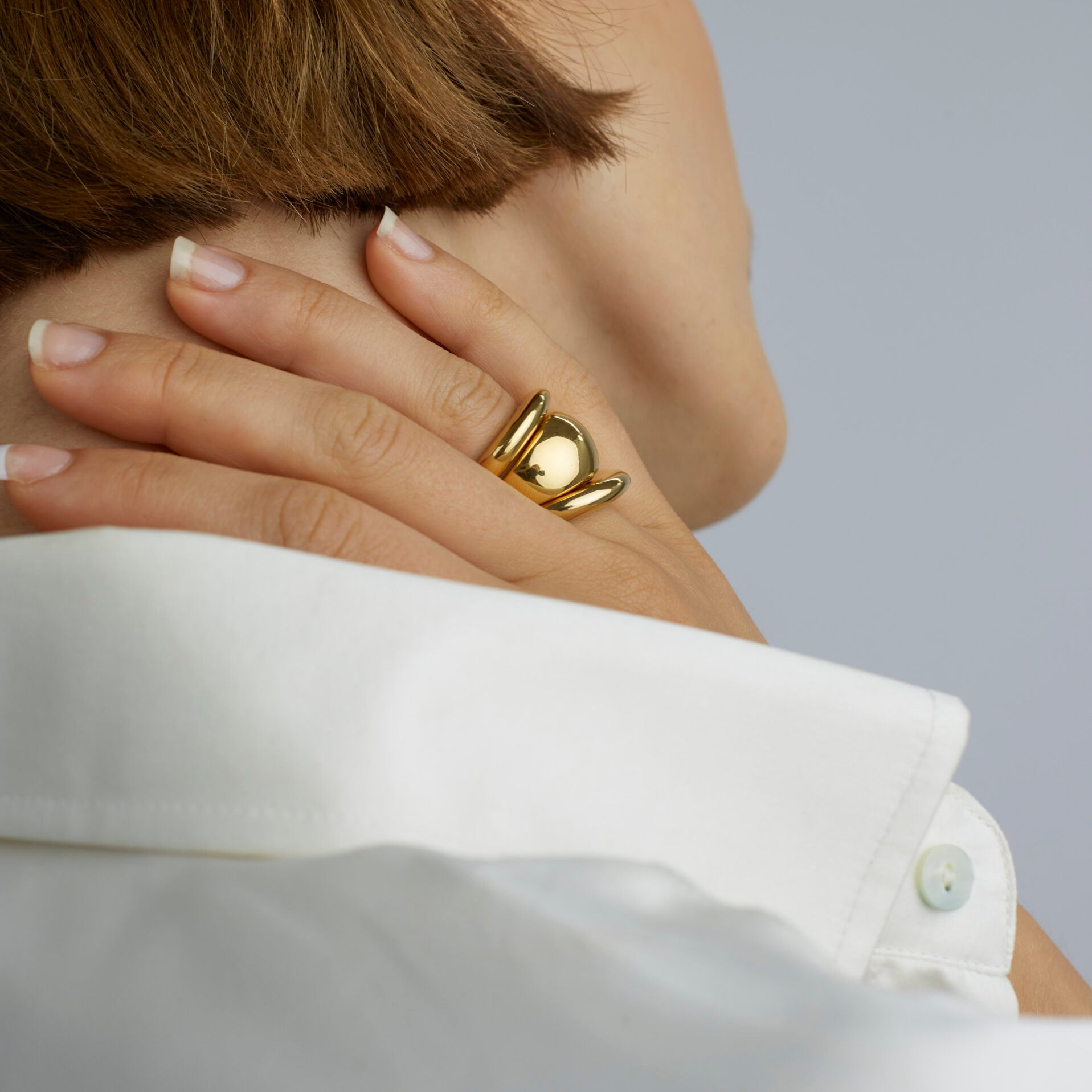 Gold Triple Ring Set
