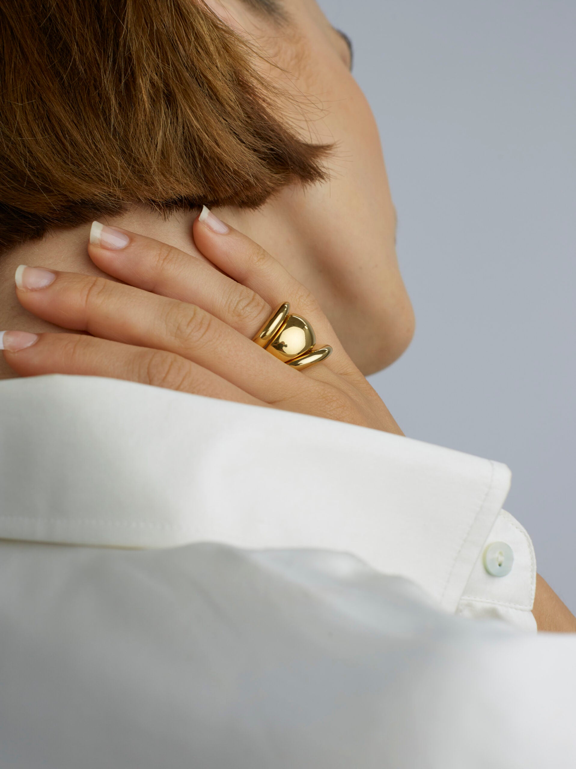 Gold Triple Ring Set