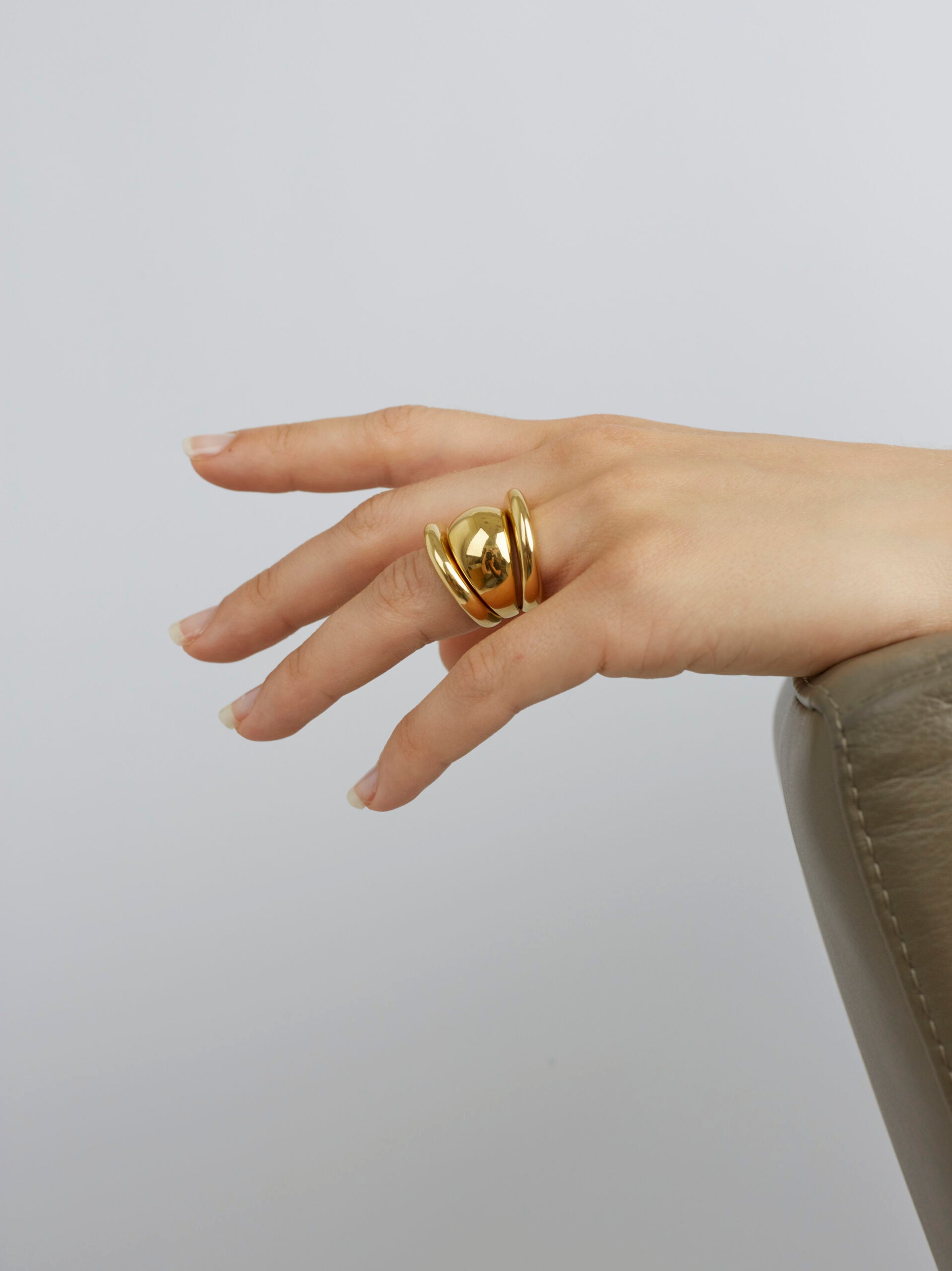 Gold Triple Ring Set