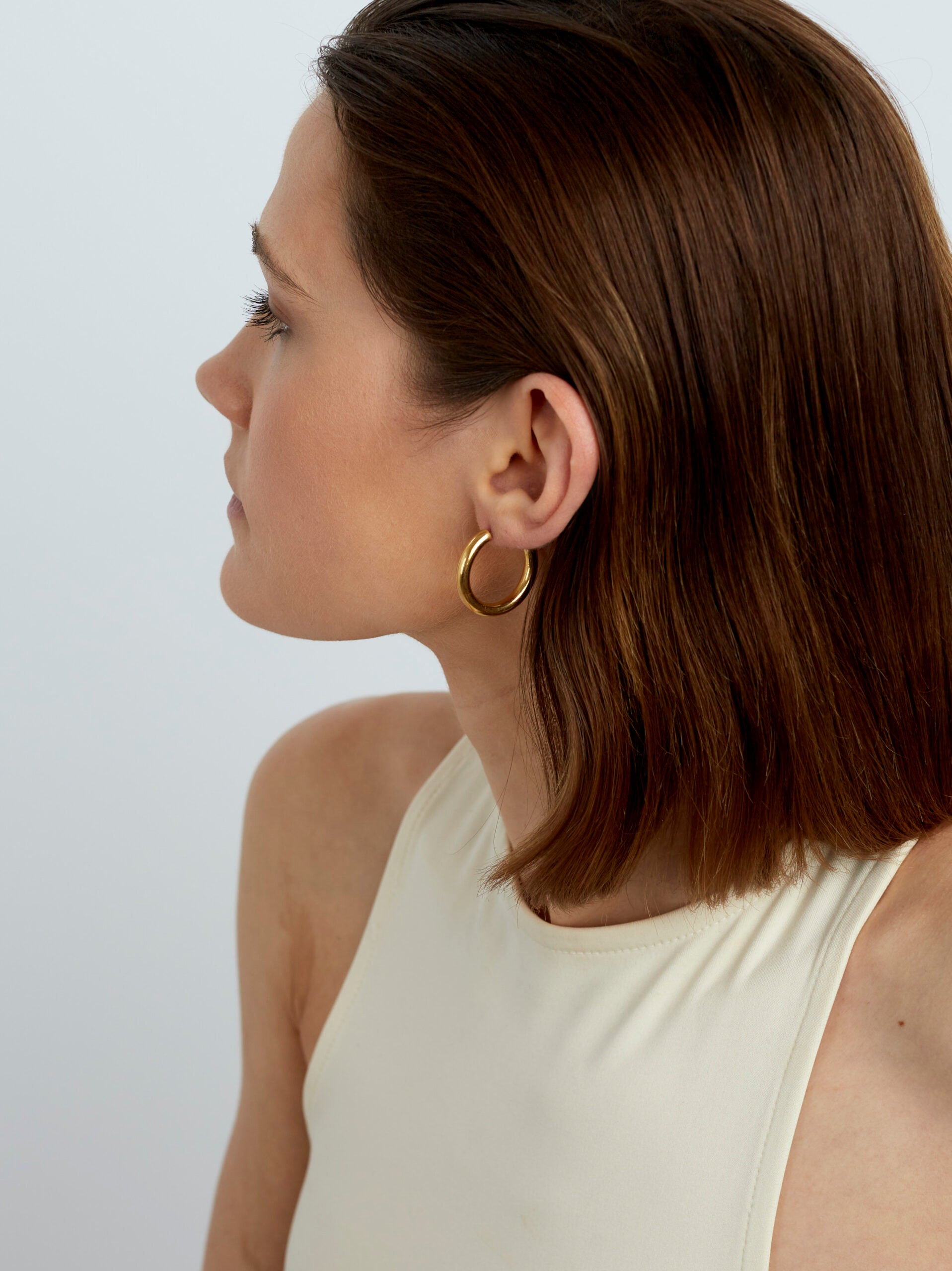 Large Gold Hoop Earrings